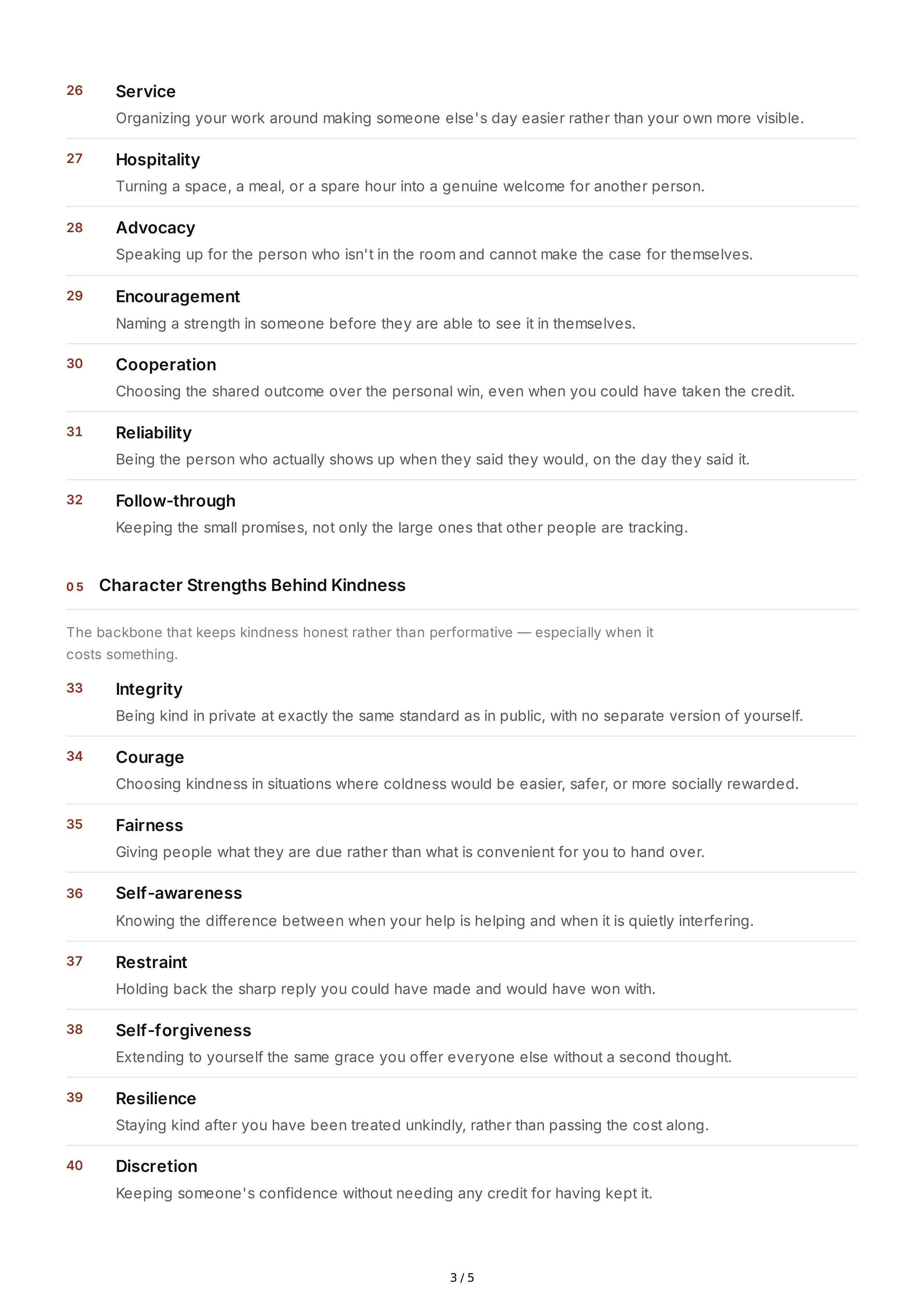 Kindness Personality Traits — page 3