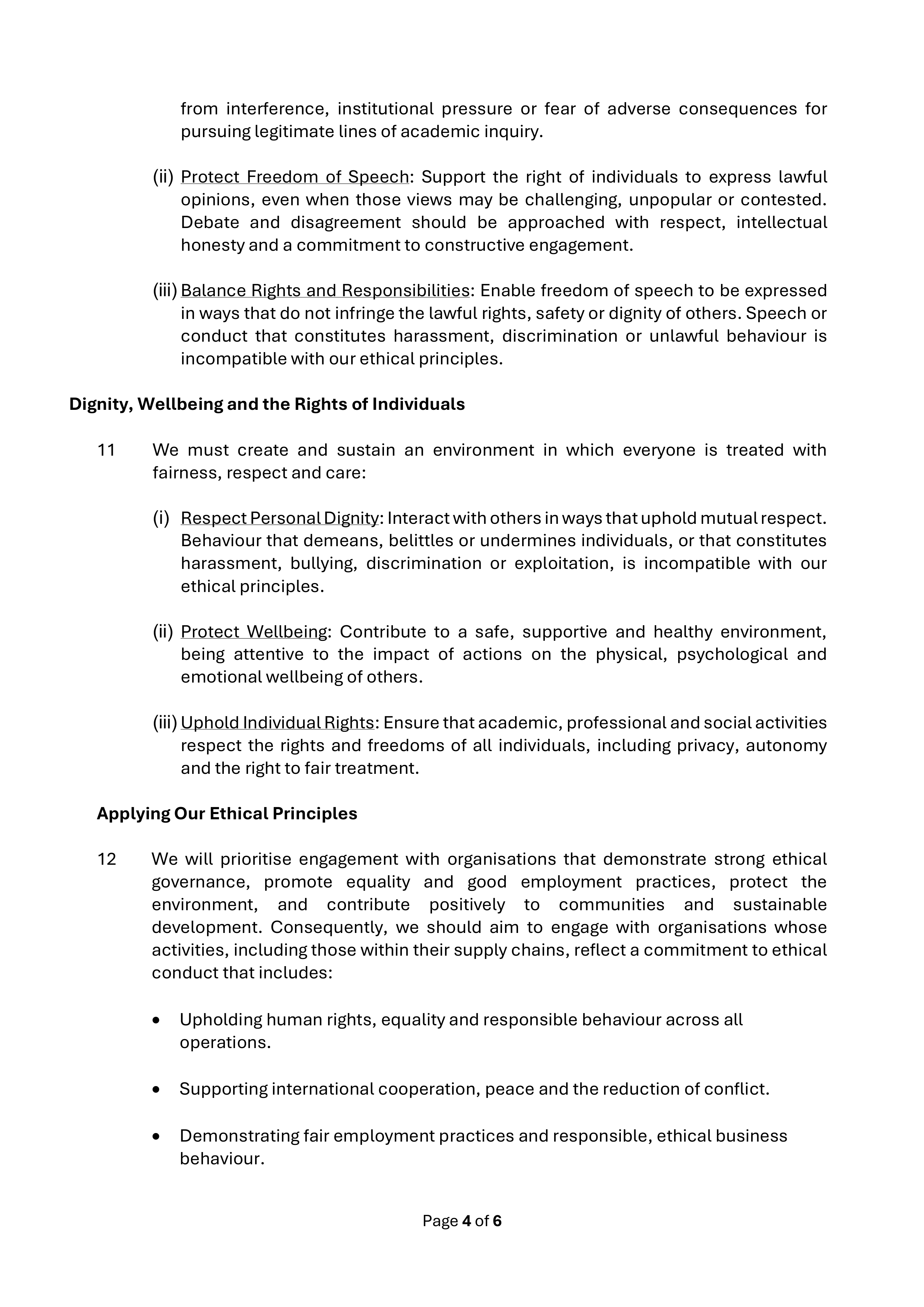Kingston University Ethics Statement — page 4