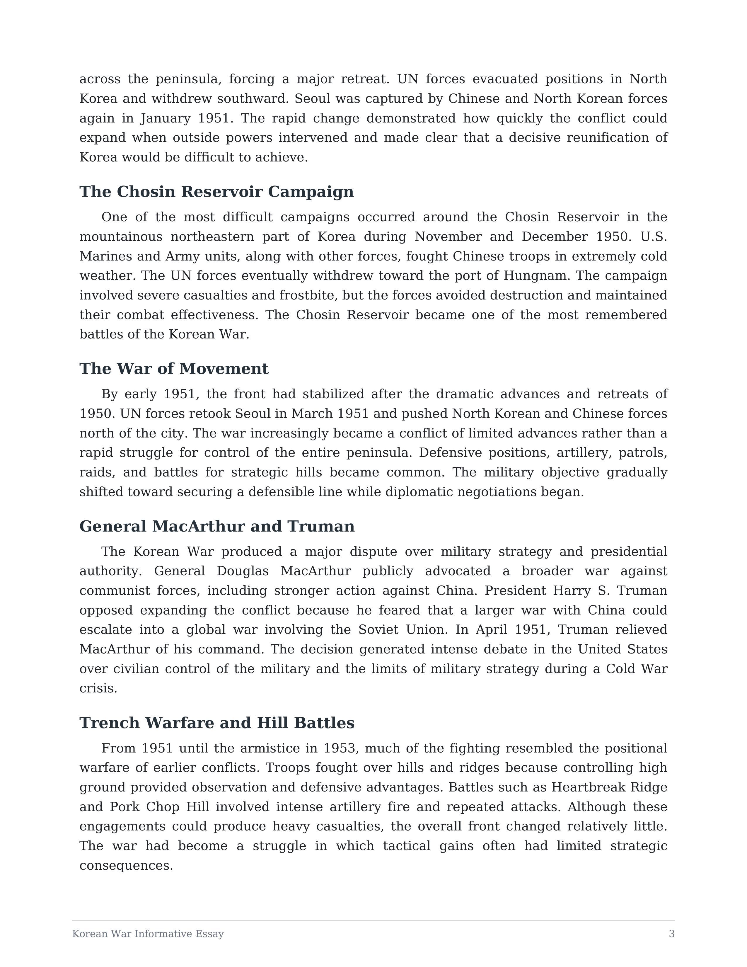 Korean War Informative Essay — page 3