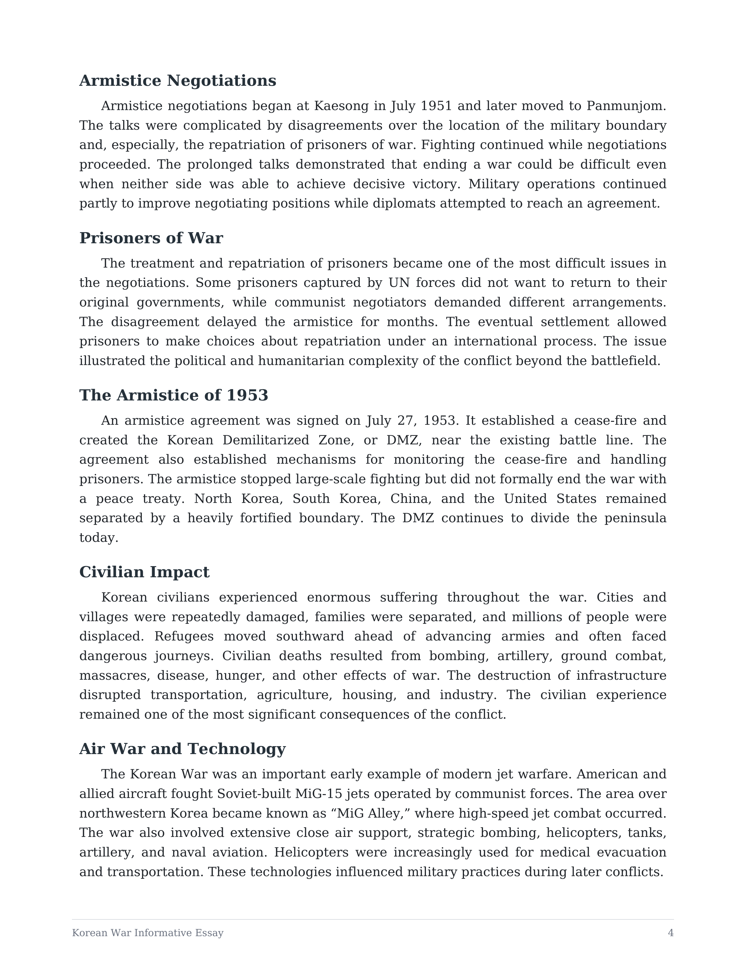 Korean War Informative Essay — page 4