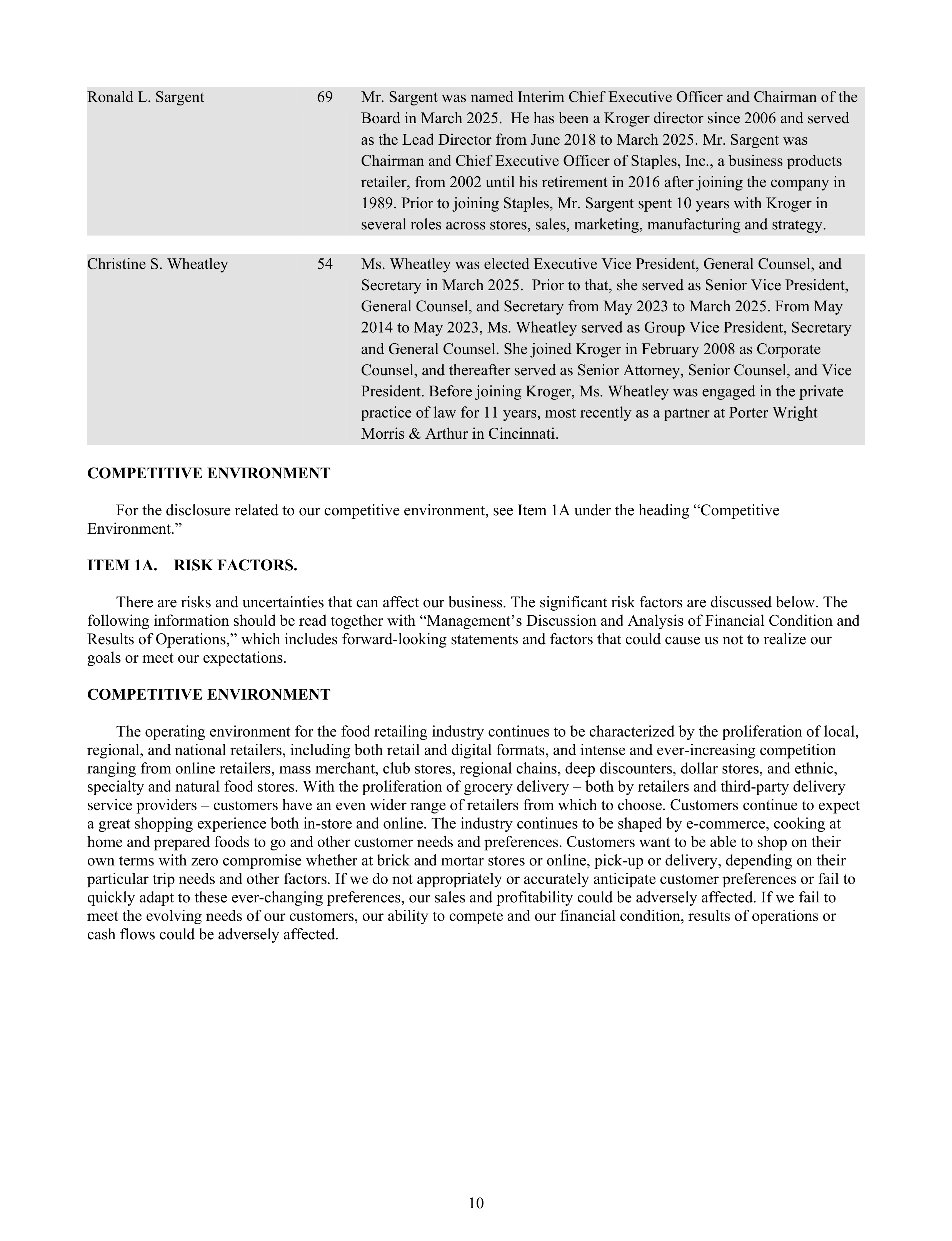 Kroger Annual Report — page 104