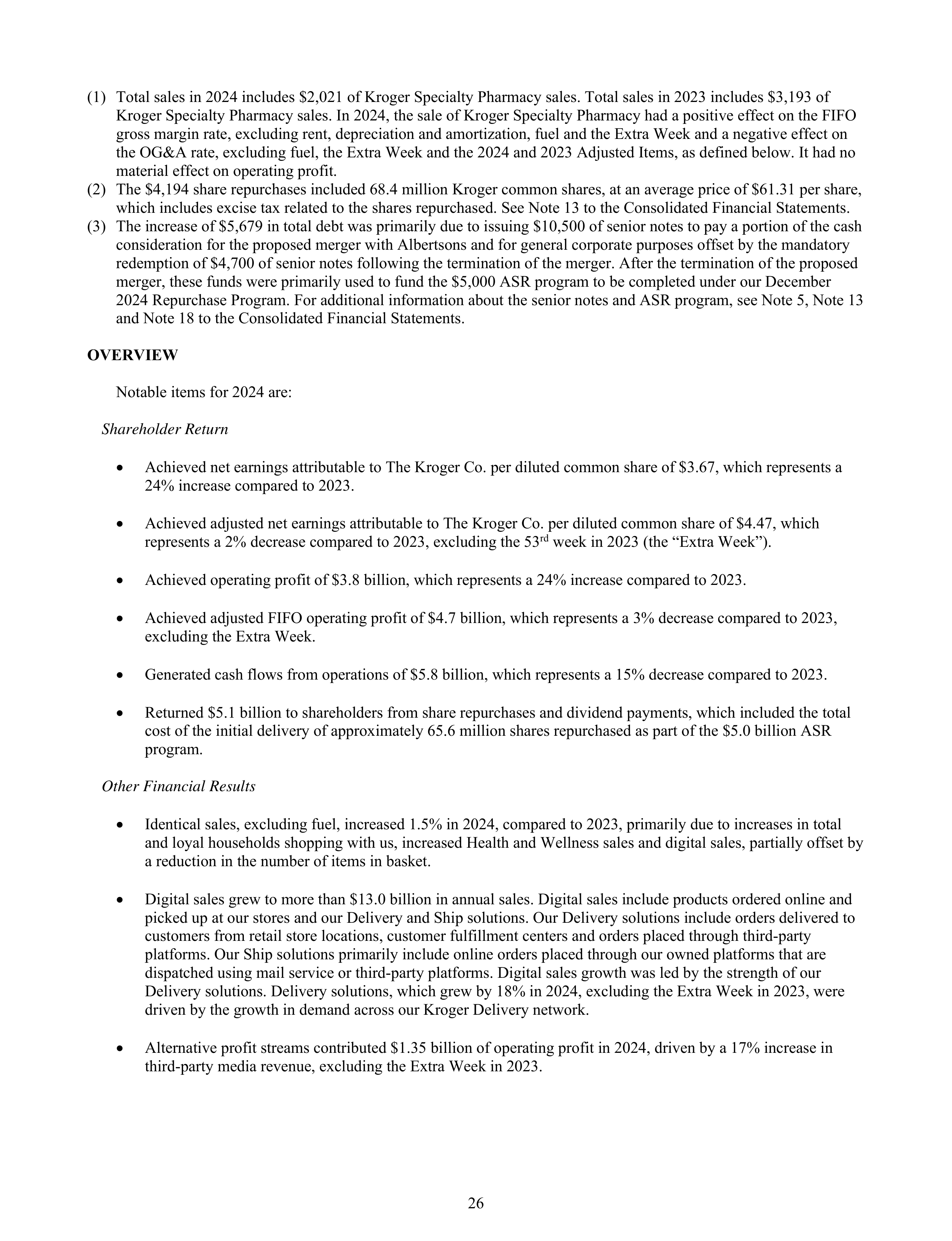 Kroger Annual Report — page 120