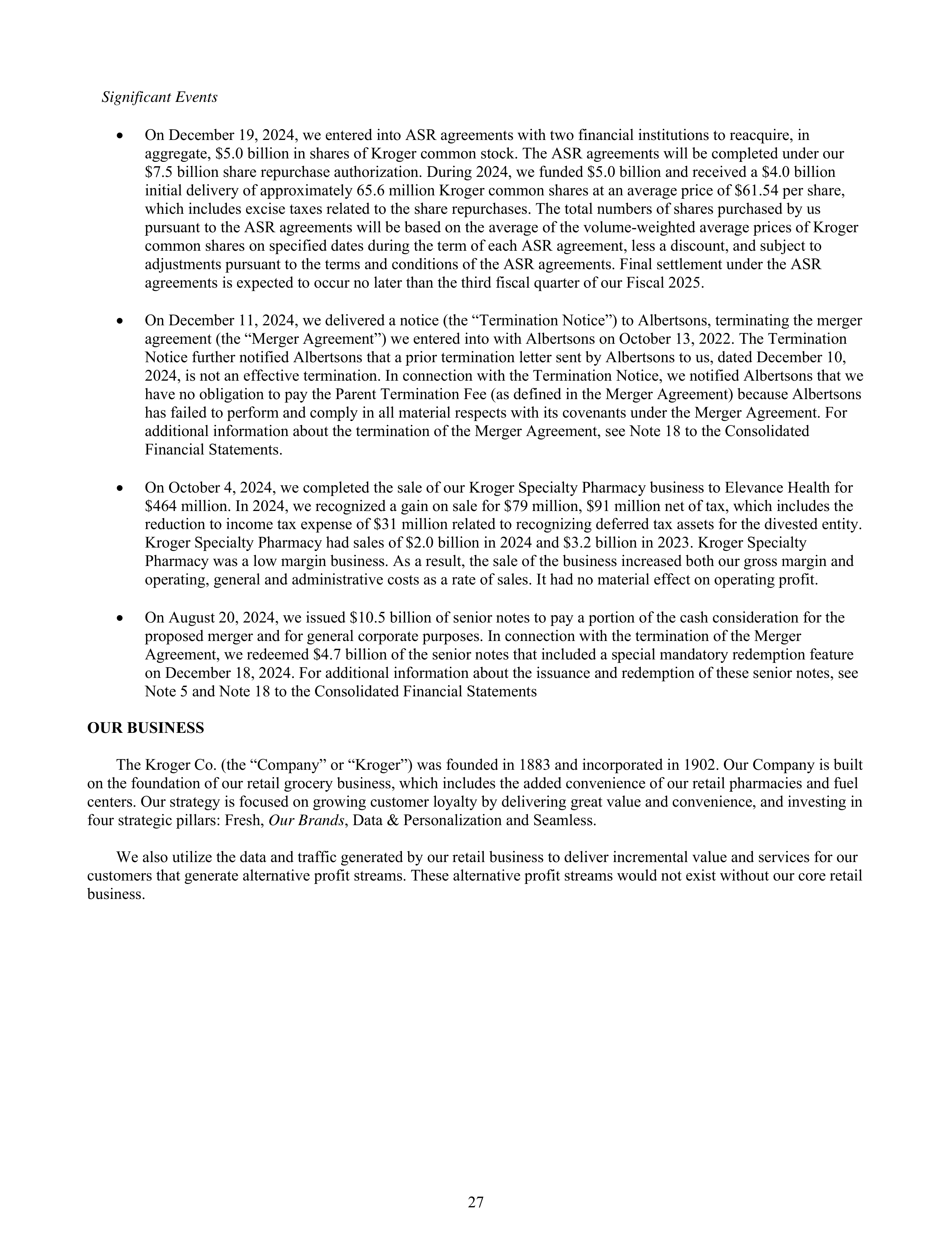 Kroger Annual Report — page 121