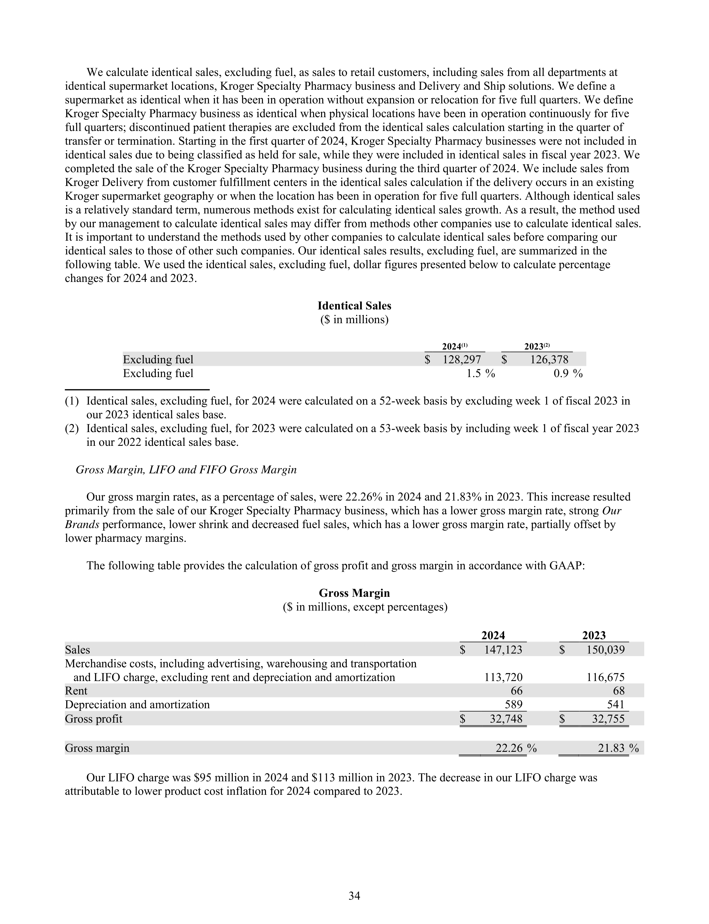 Kroger Annual Report — page 128