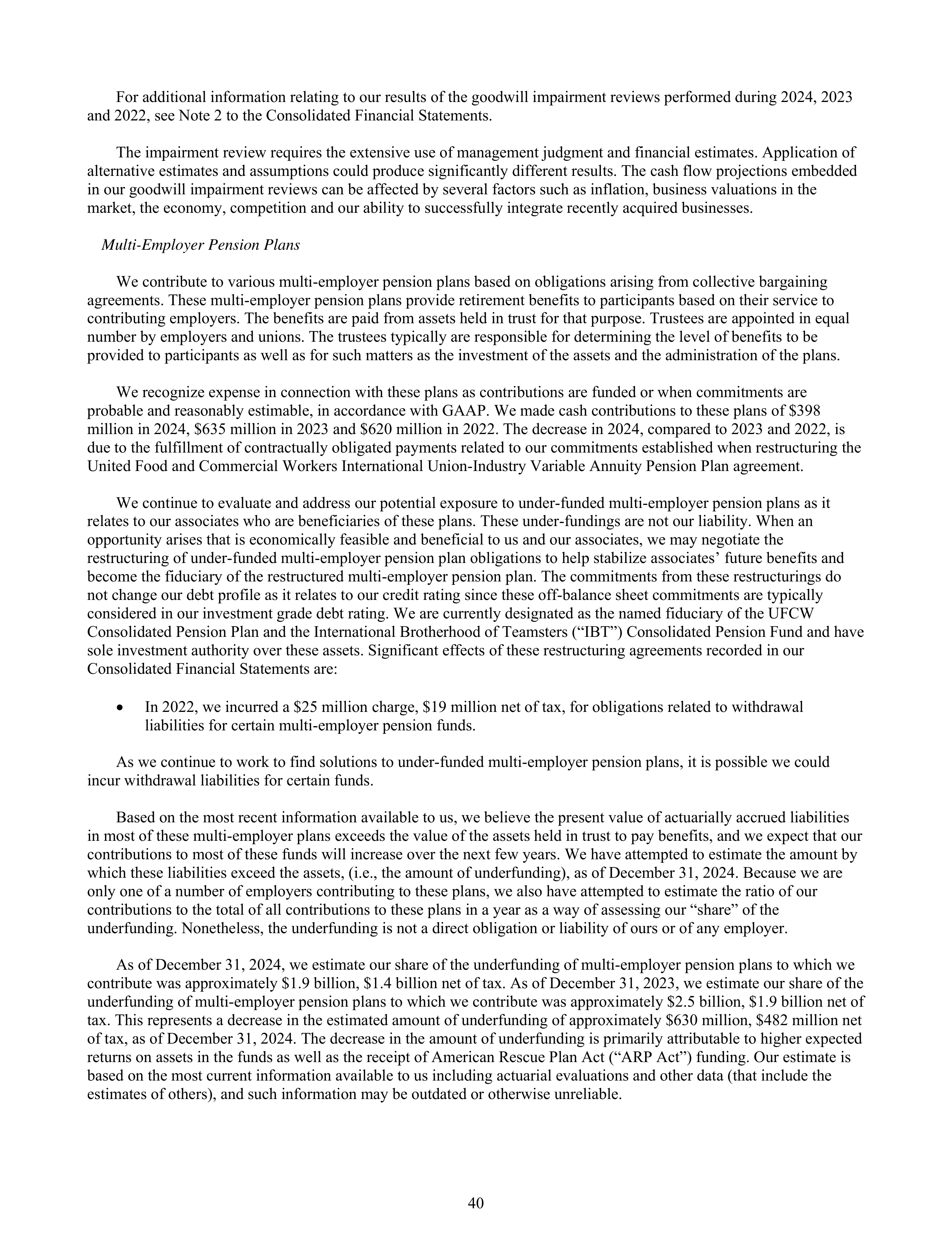 Kroger Annual Report — page 134