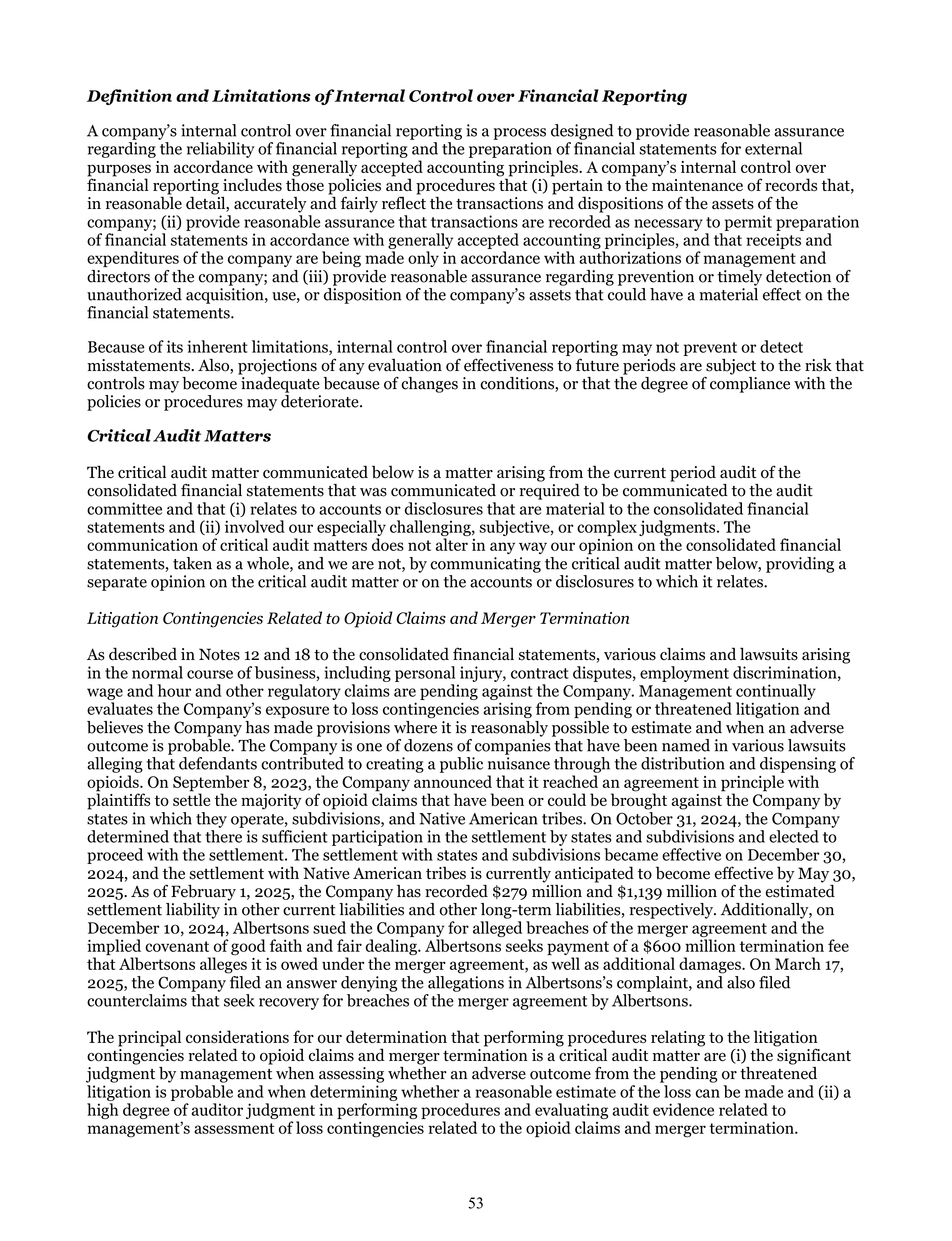 Kroger Annual Report — page 147