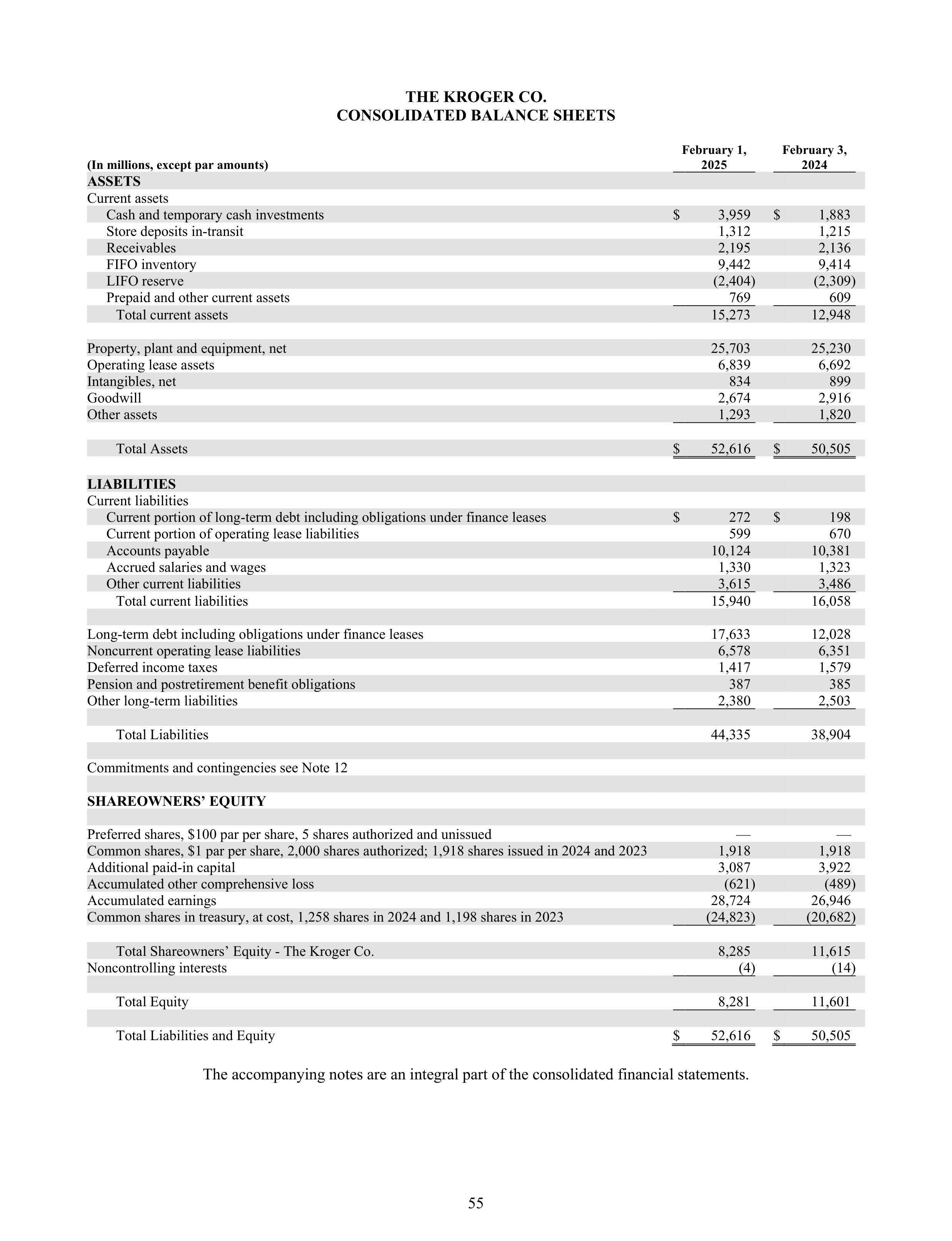 Kroger Annual Report — page 149
