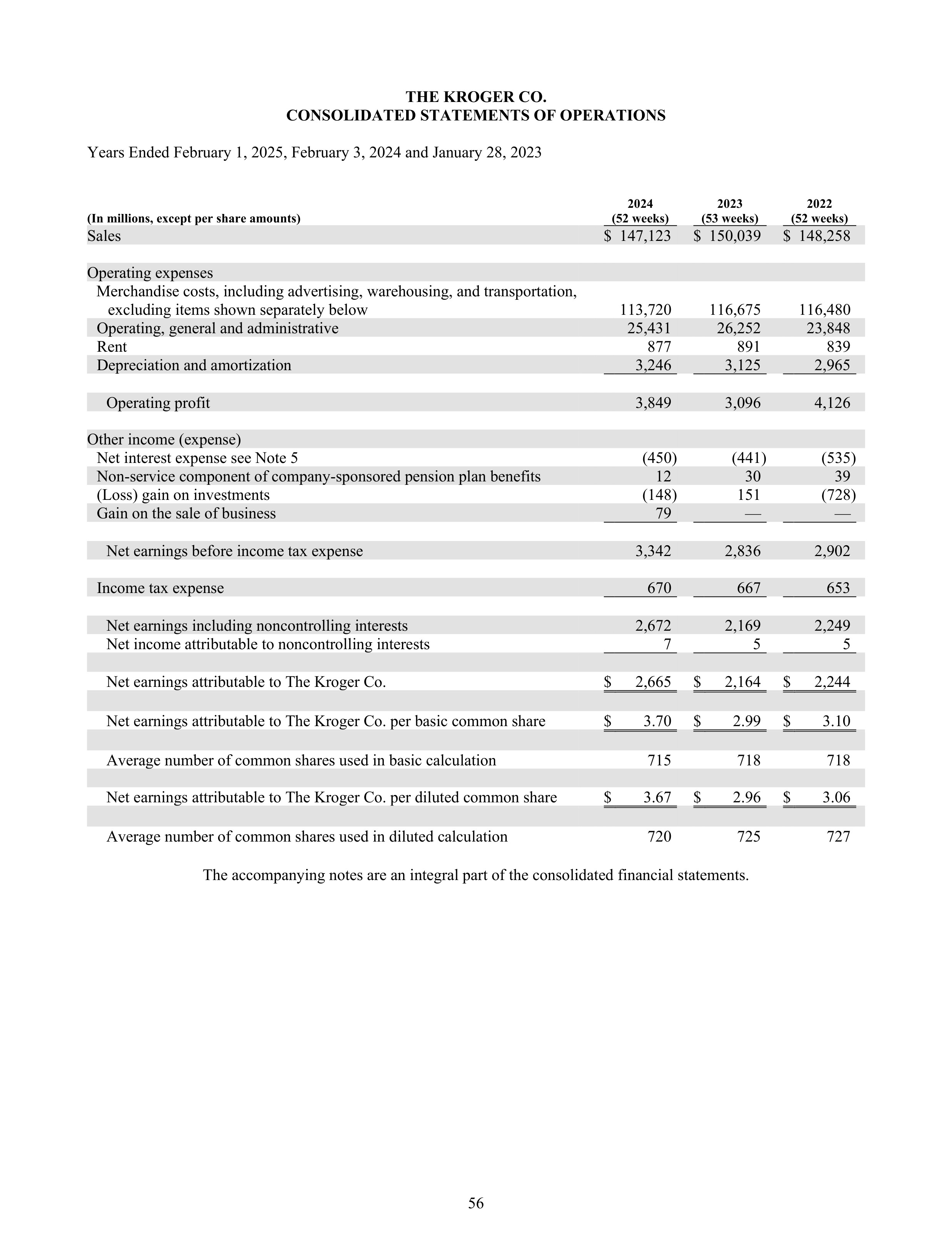 Kroger Annual Report — page 150