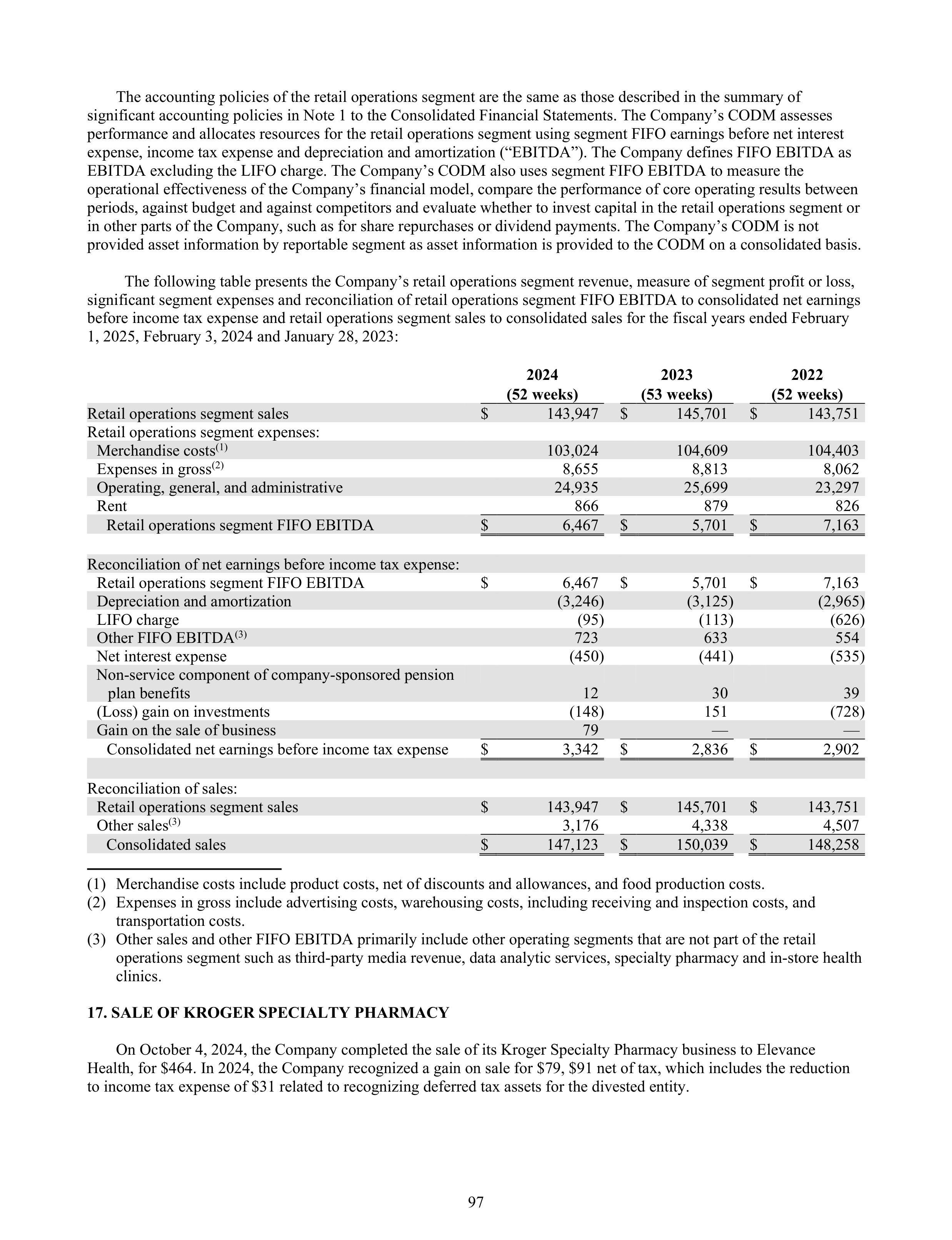 Kroger Annual Report — page 191