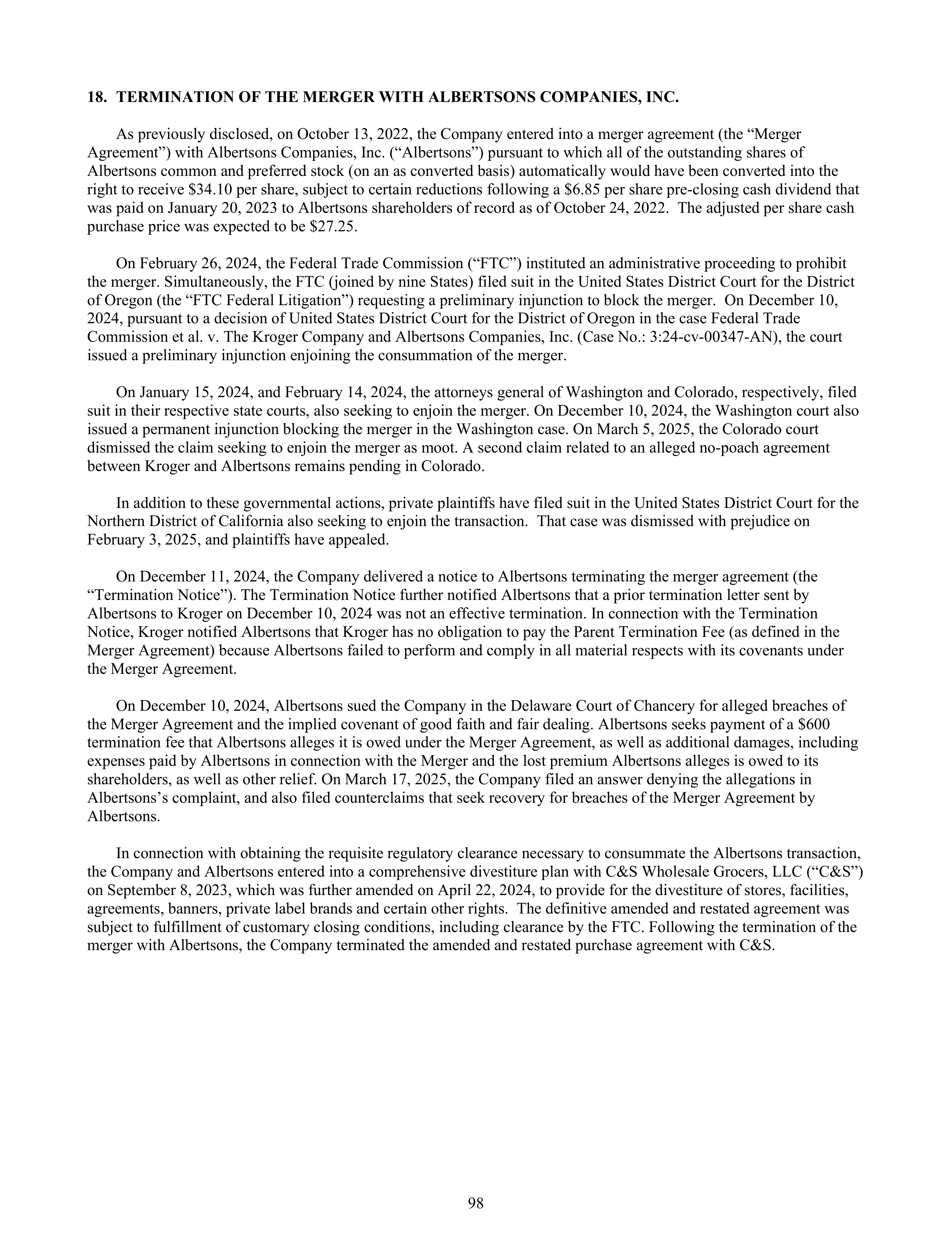 Kroger Annual Report — page 192