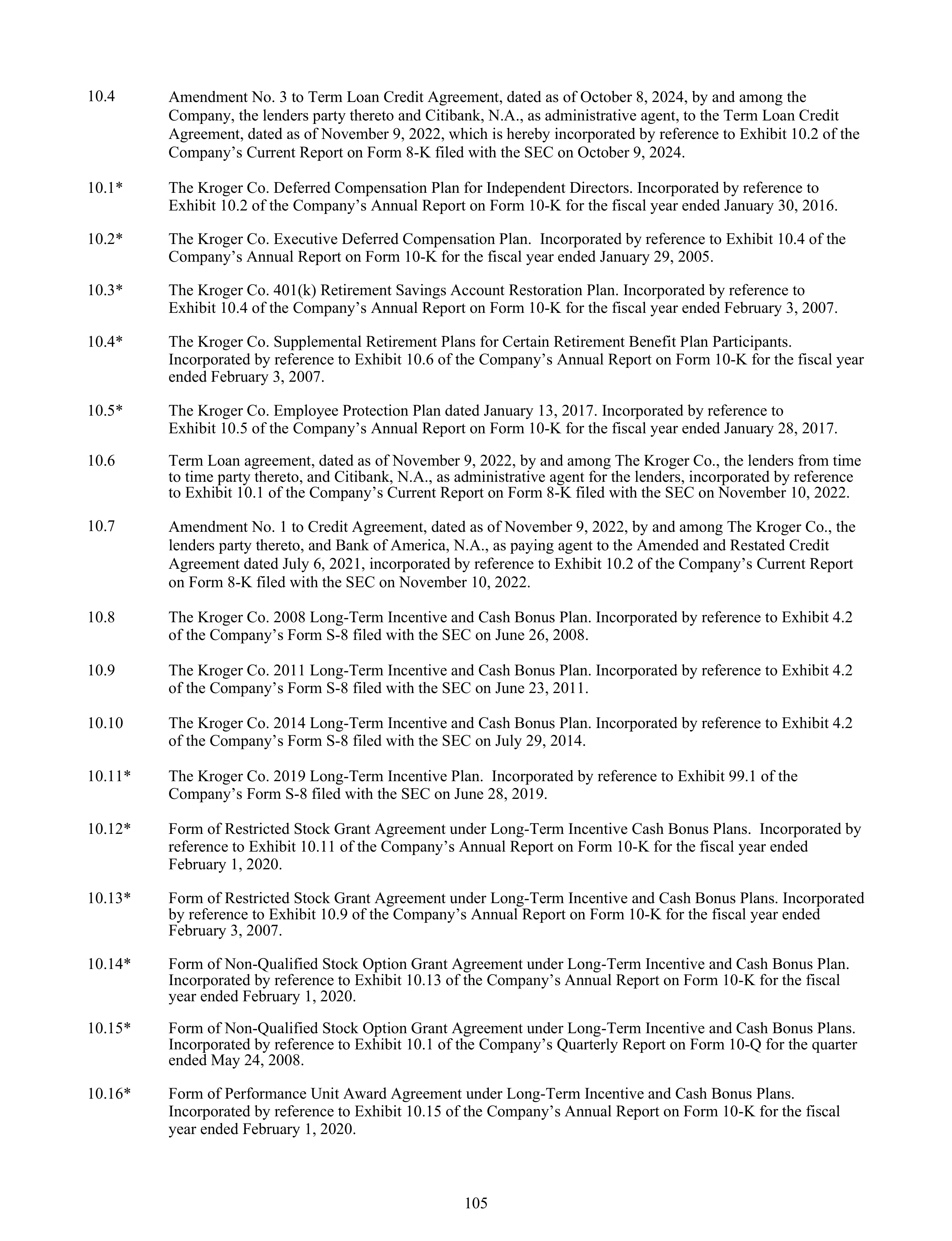 Kroger Annual Report — page 199
