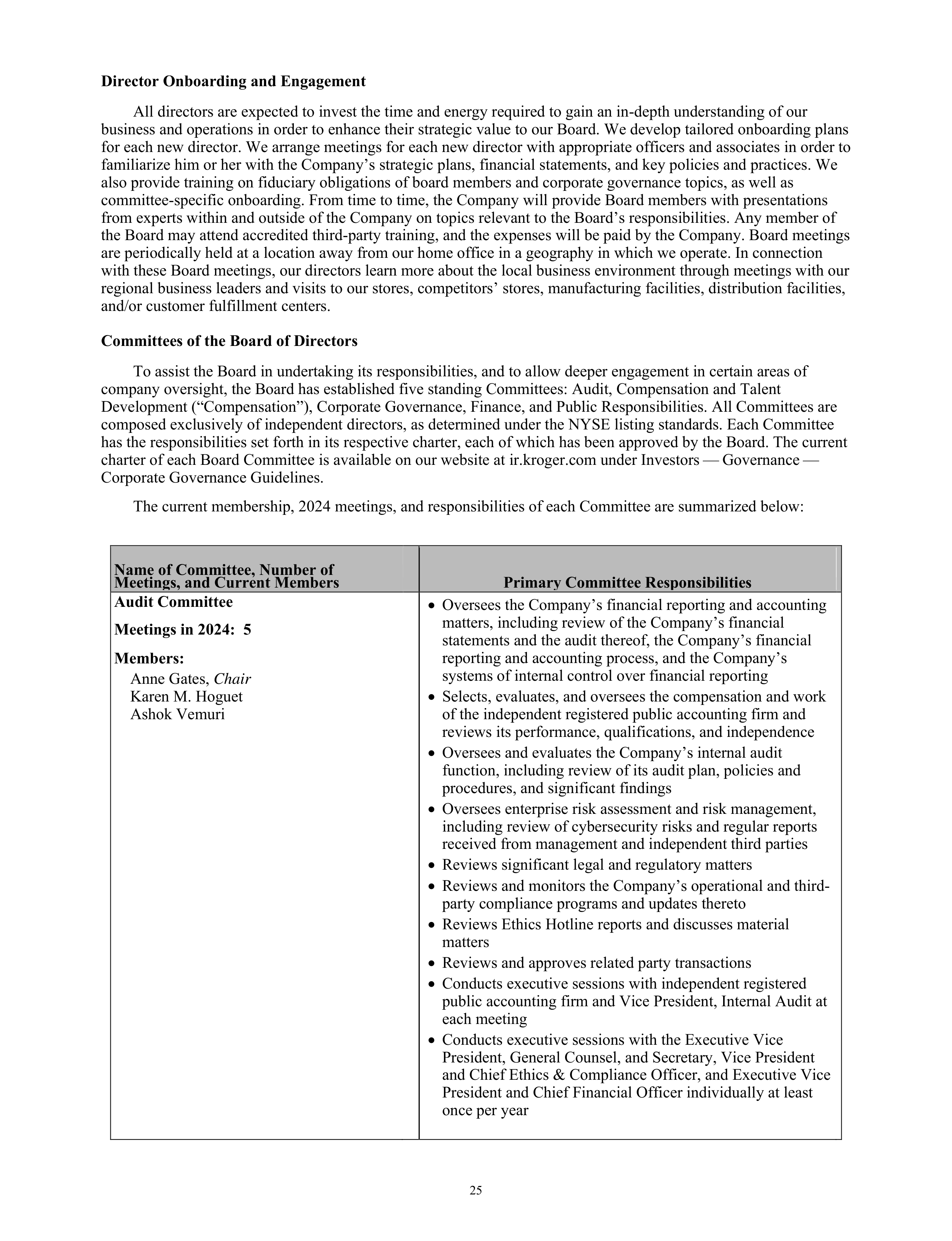 Kroger Annual Report — page 27