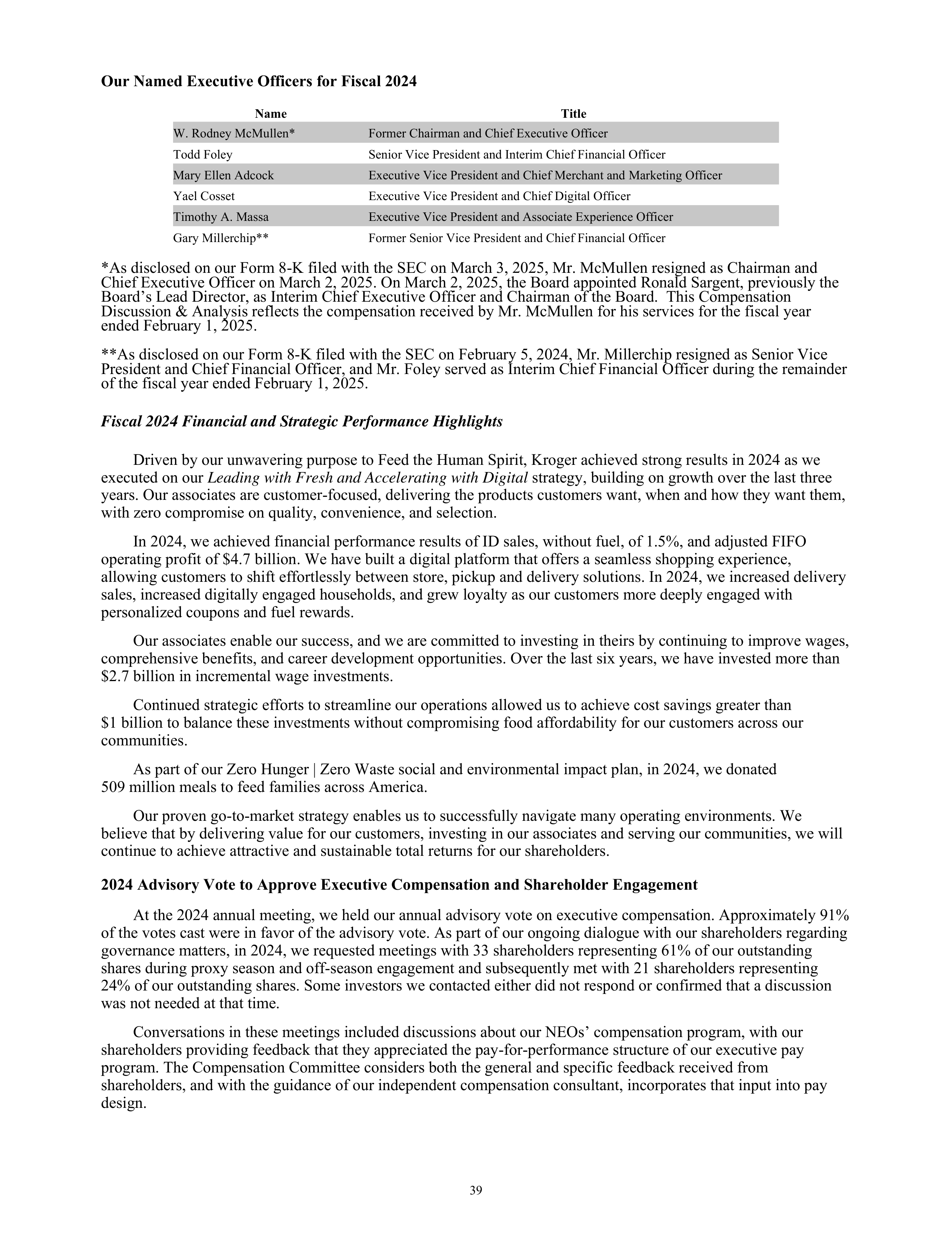 Kroger Annual Report — page 41