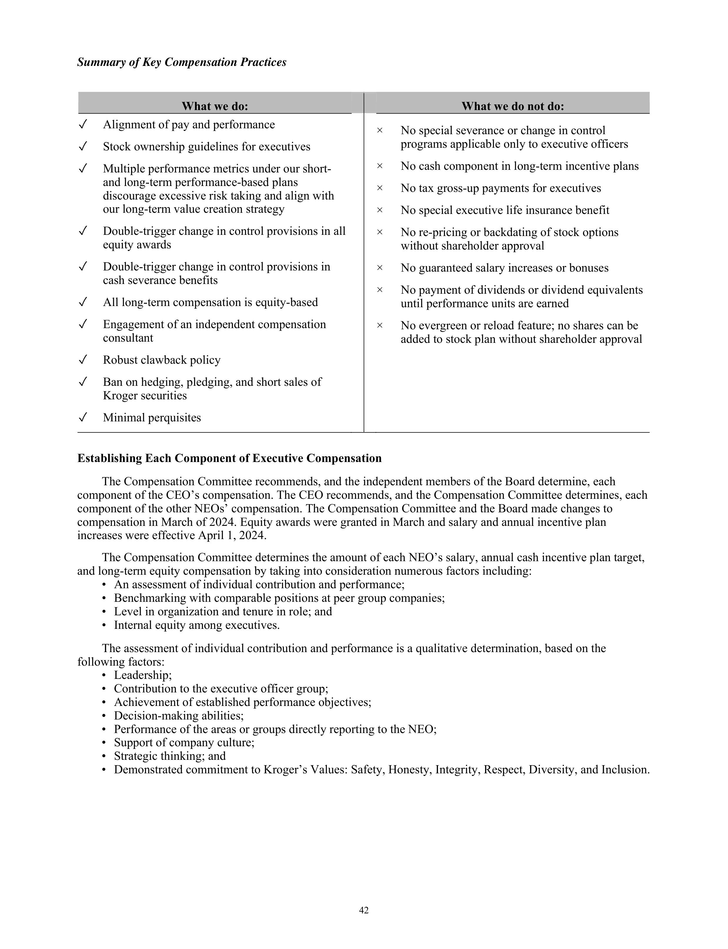 Kroger Annual Report — page 44