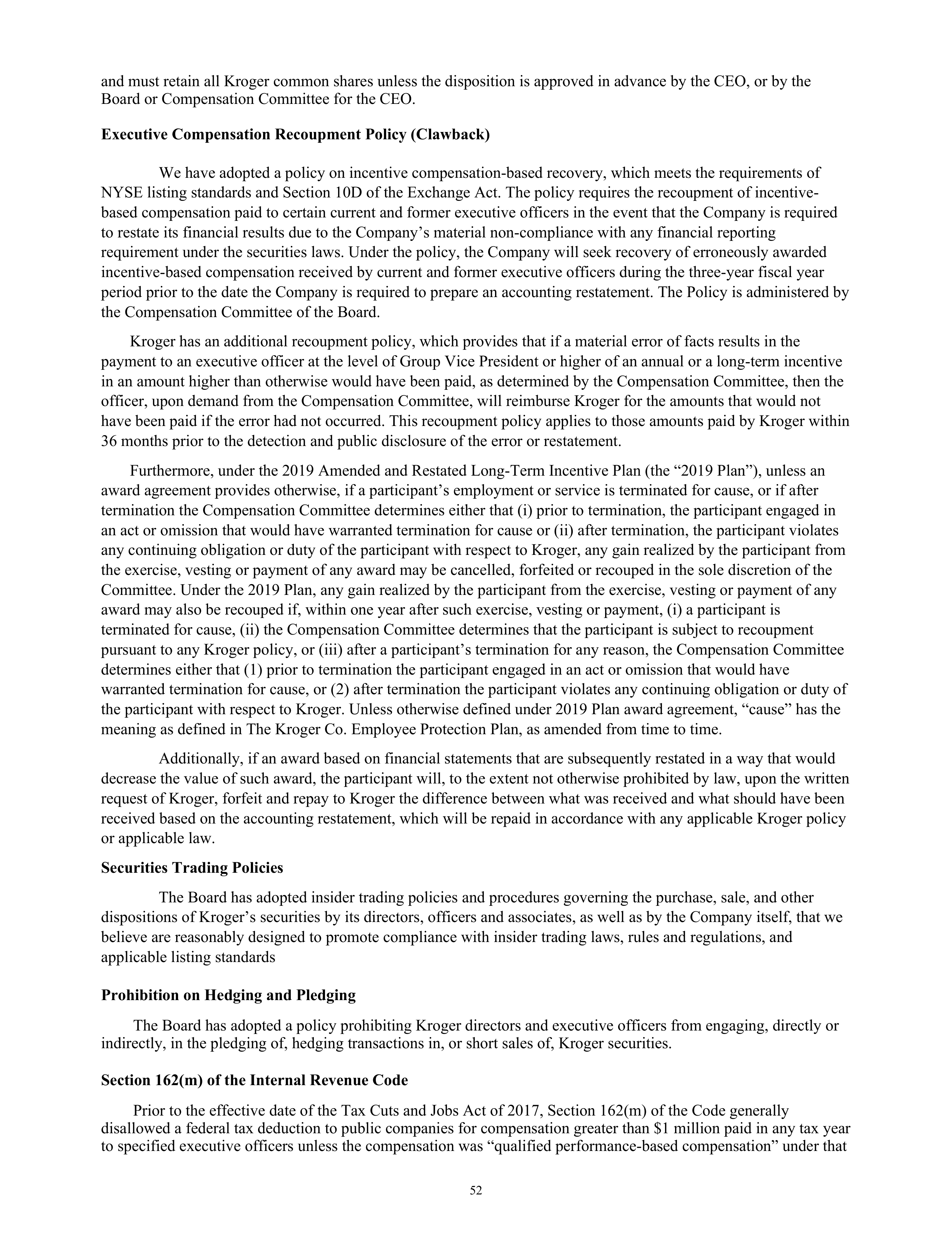 Kroger Annual Report — page 54