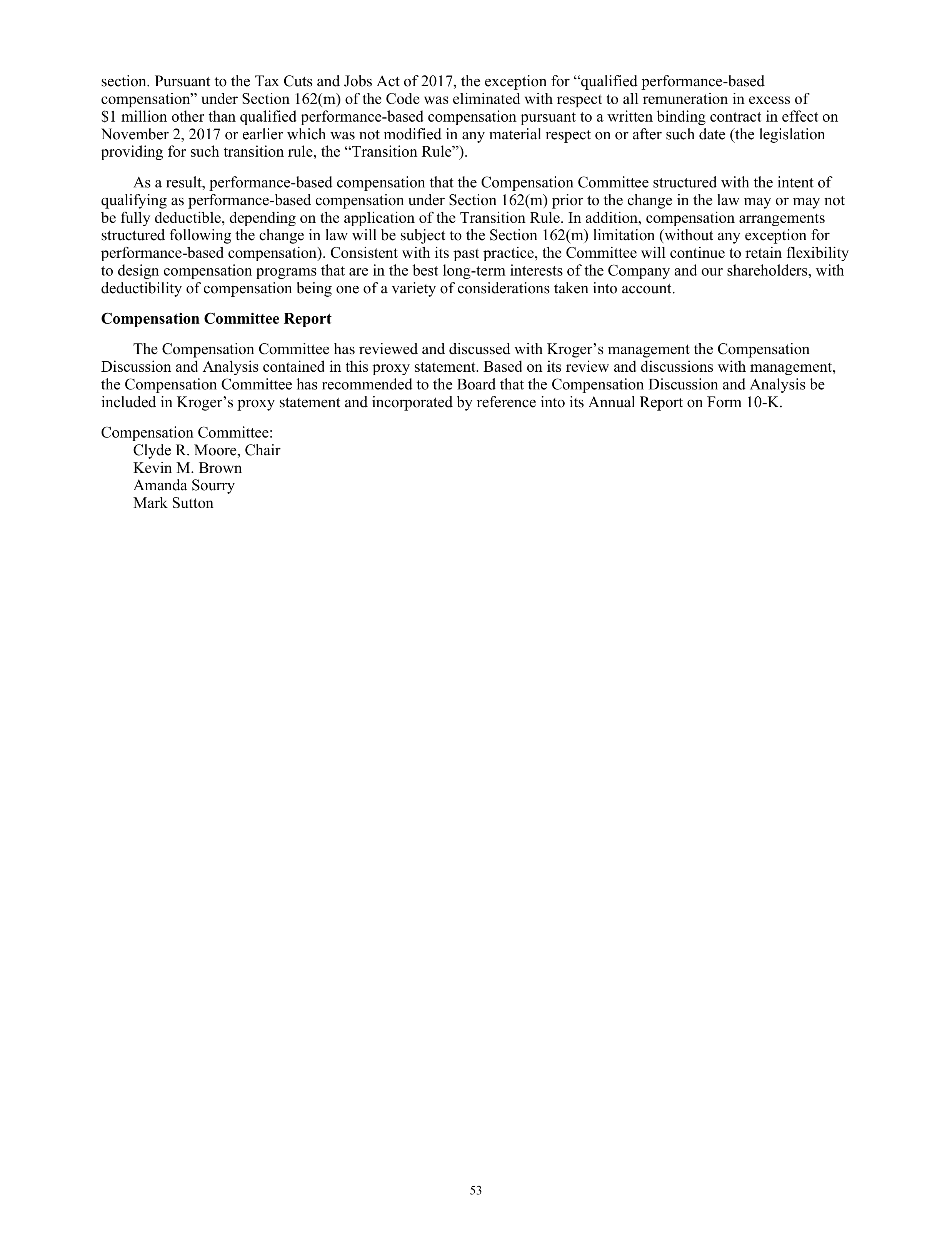 Kroger Annual Report — page 55