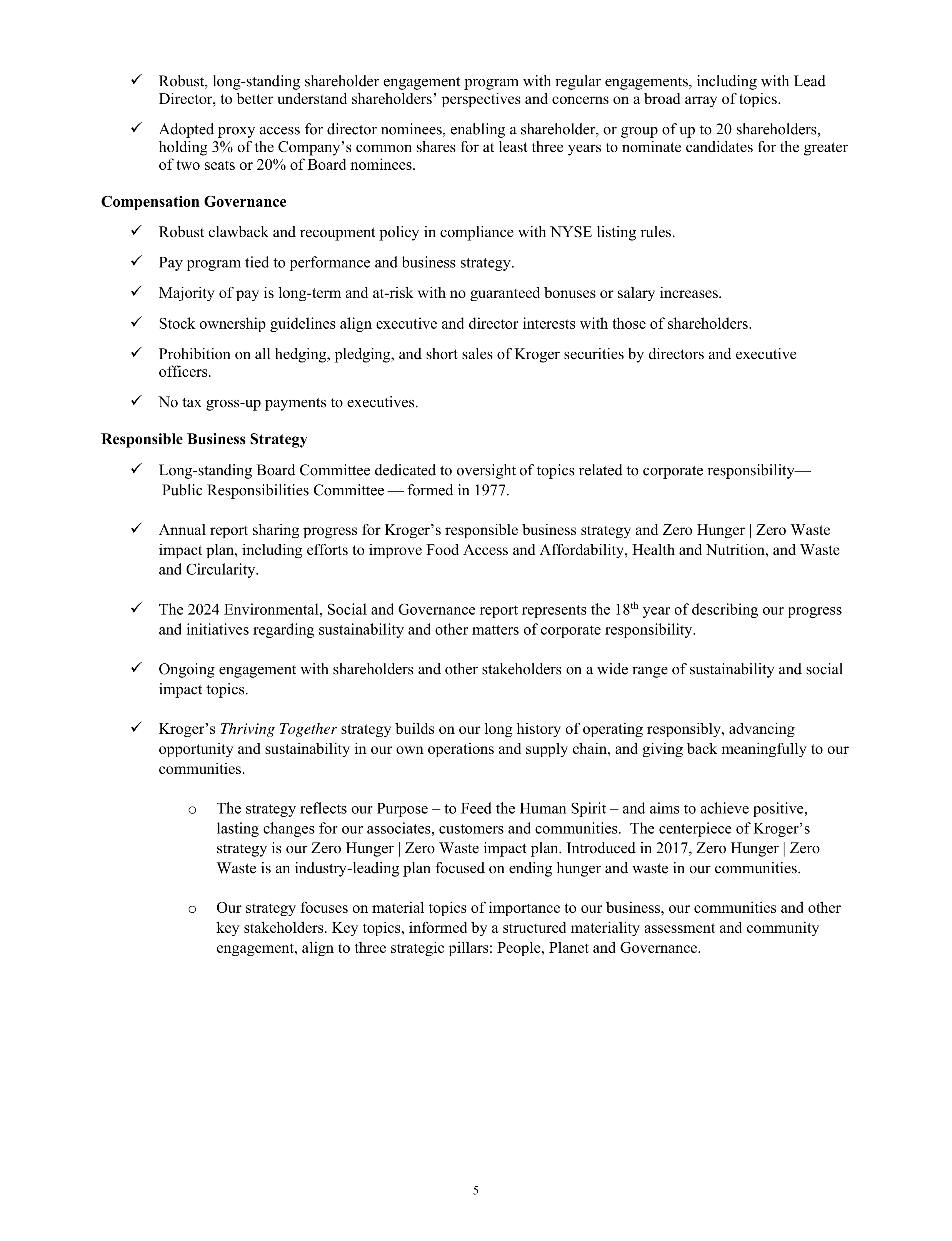 Kroger Annual Report — page 7