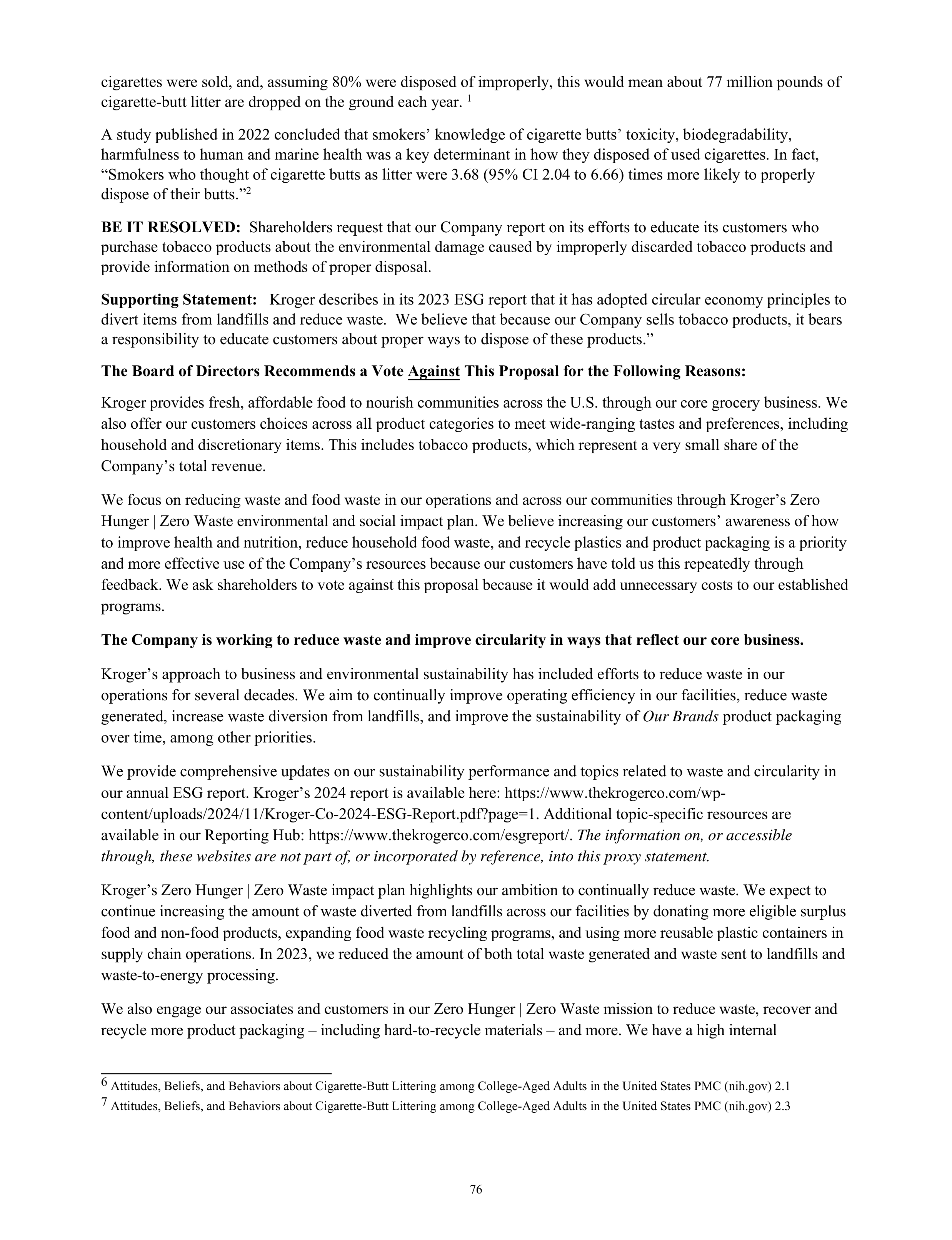 Kroger Annual Report — page 78