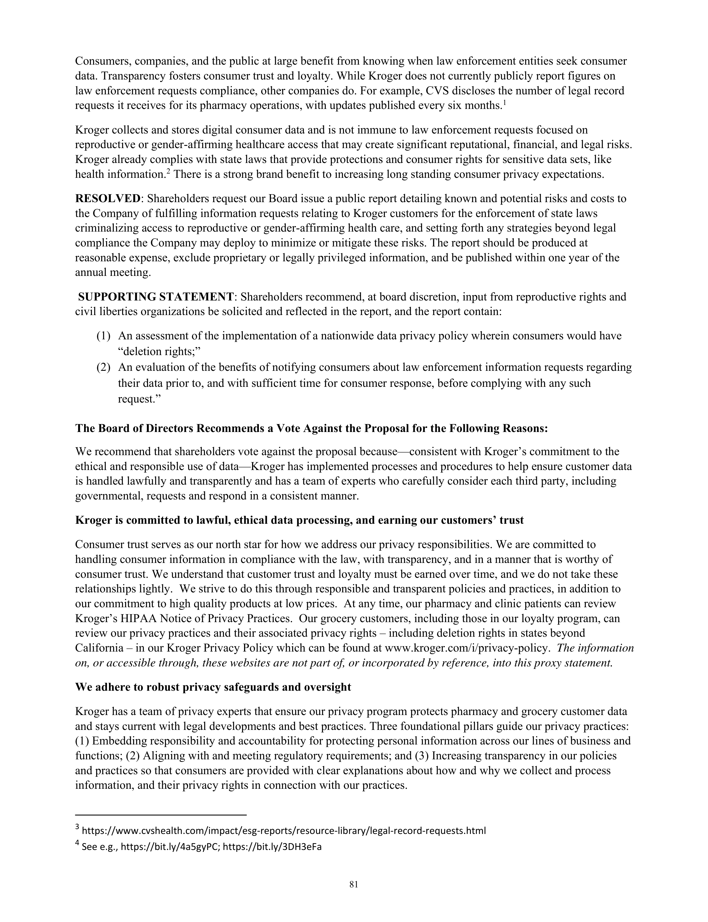 Kroger Annual Report — page 83