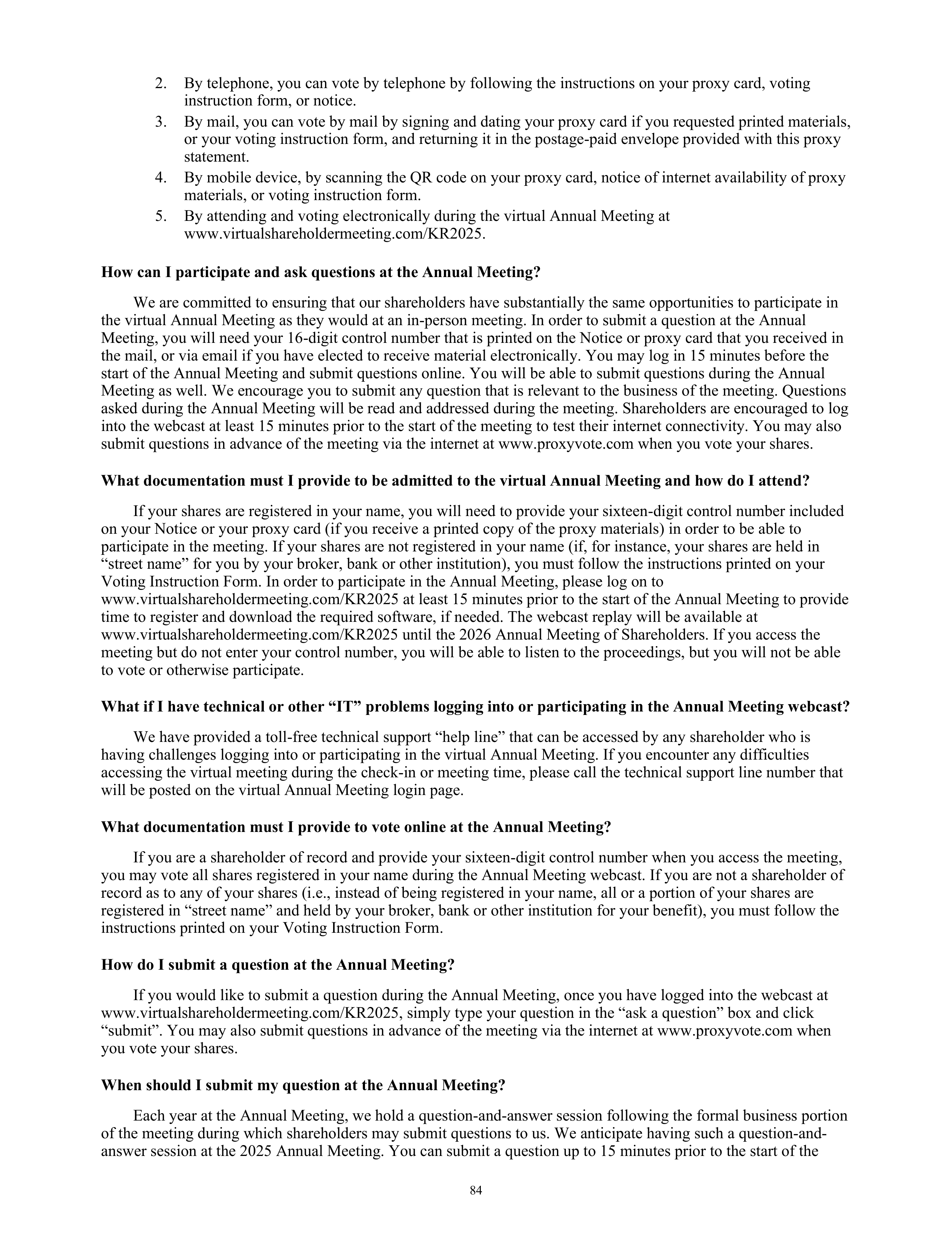 Kroger Annual Report — page 86