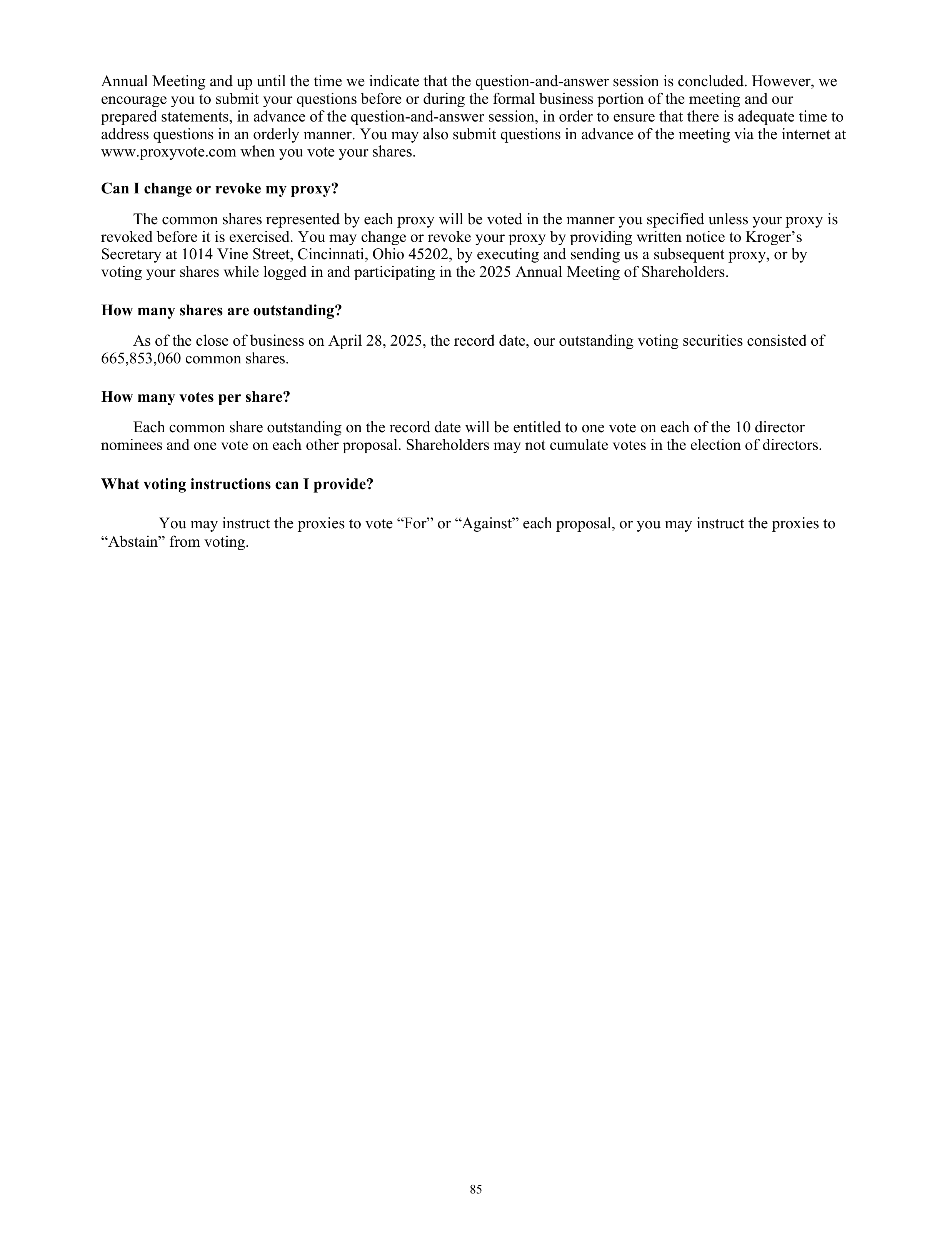 Kroger Annual Report — page 87