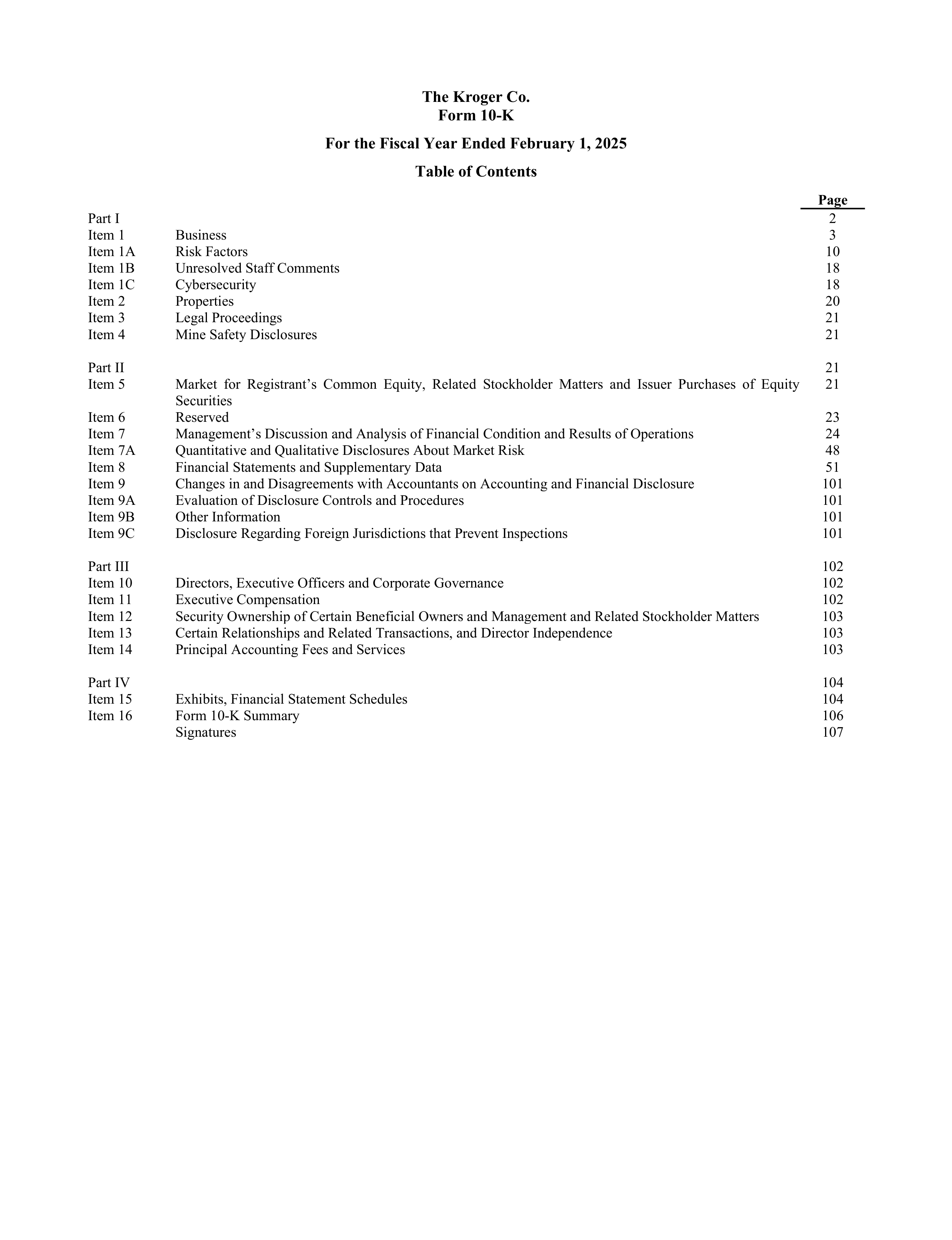 Kroger Annual Report — page 95