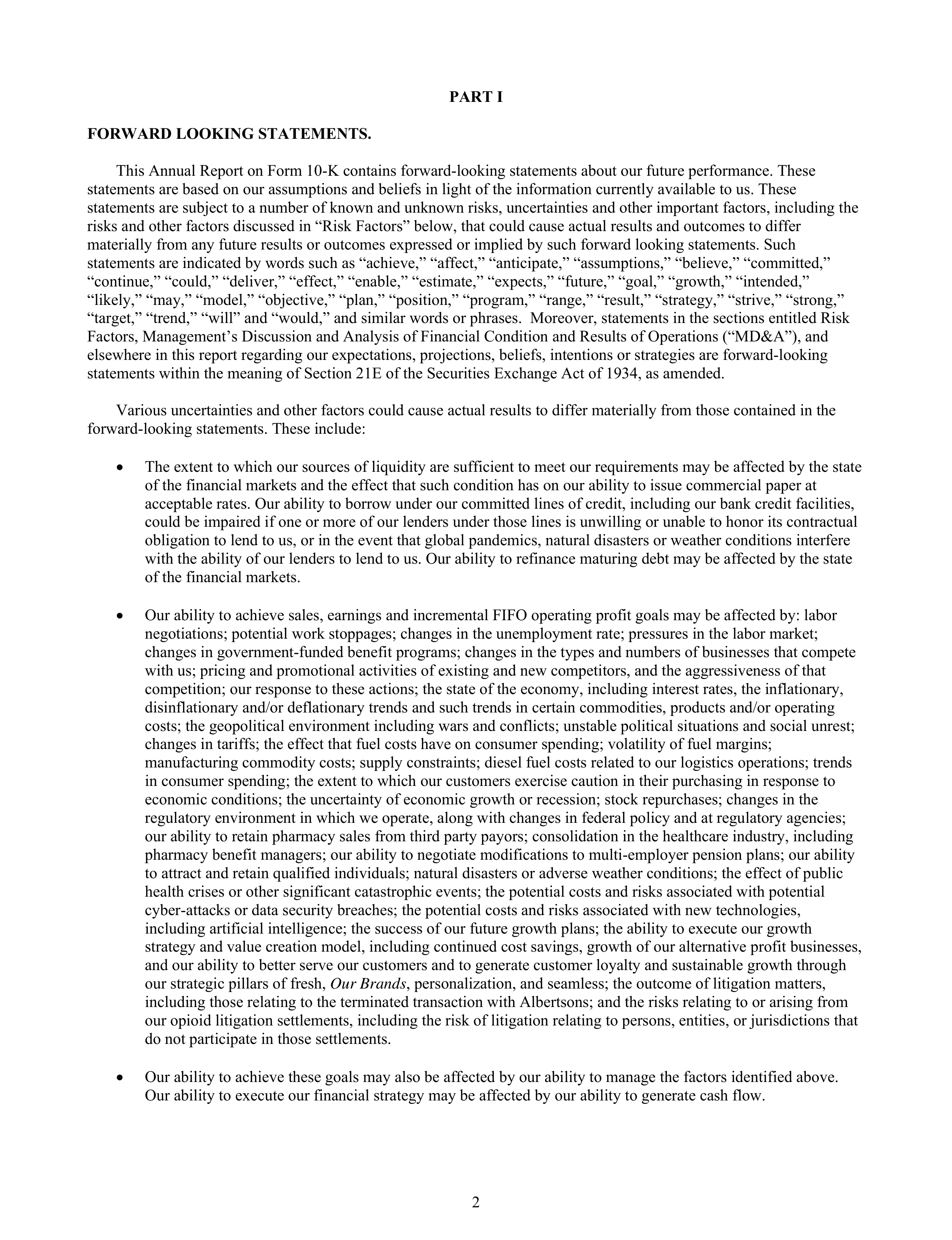 Kroger Annual Report — page 96