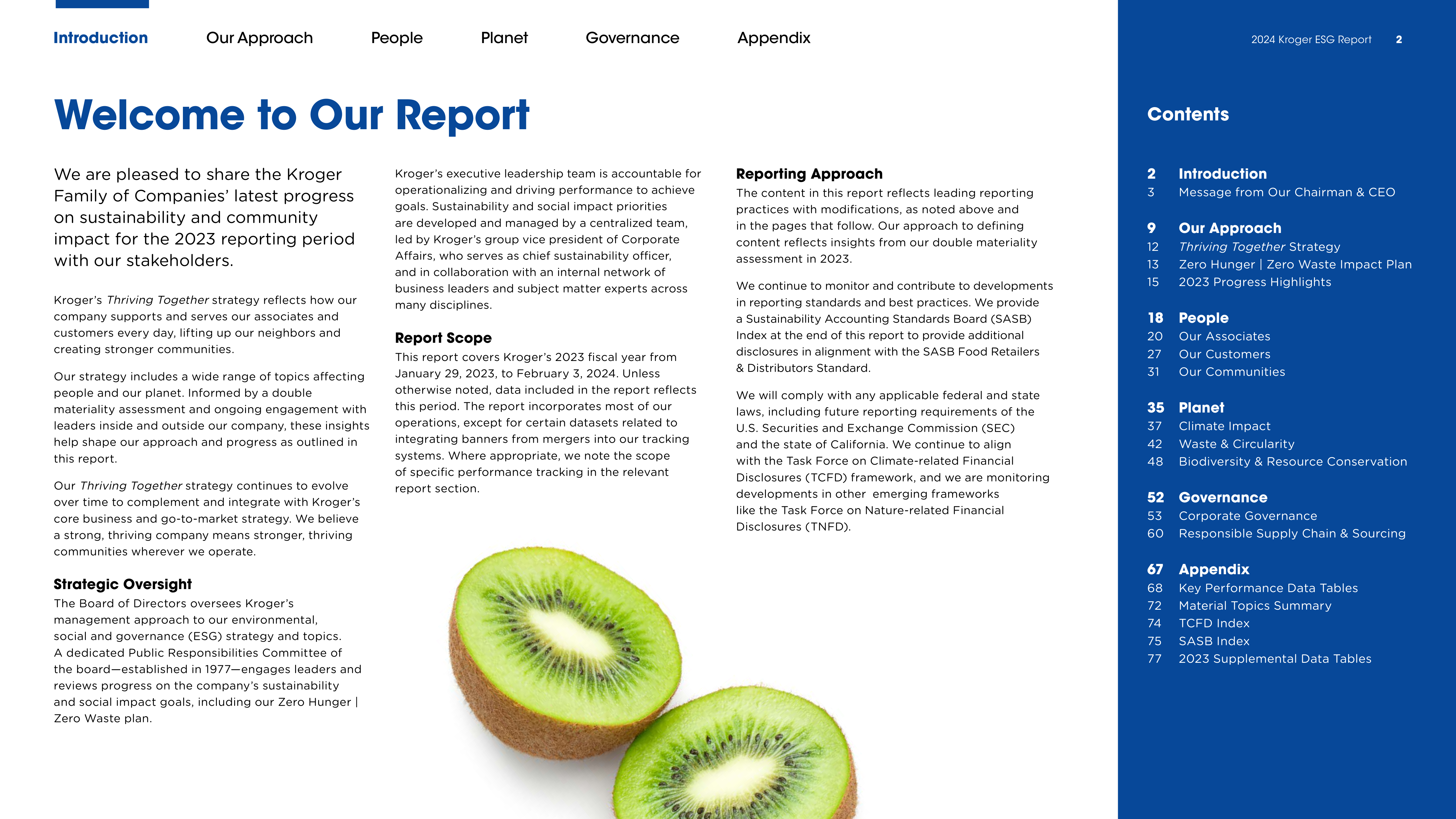 Kroger ESG Report — page 2