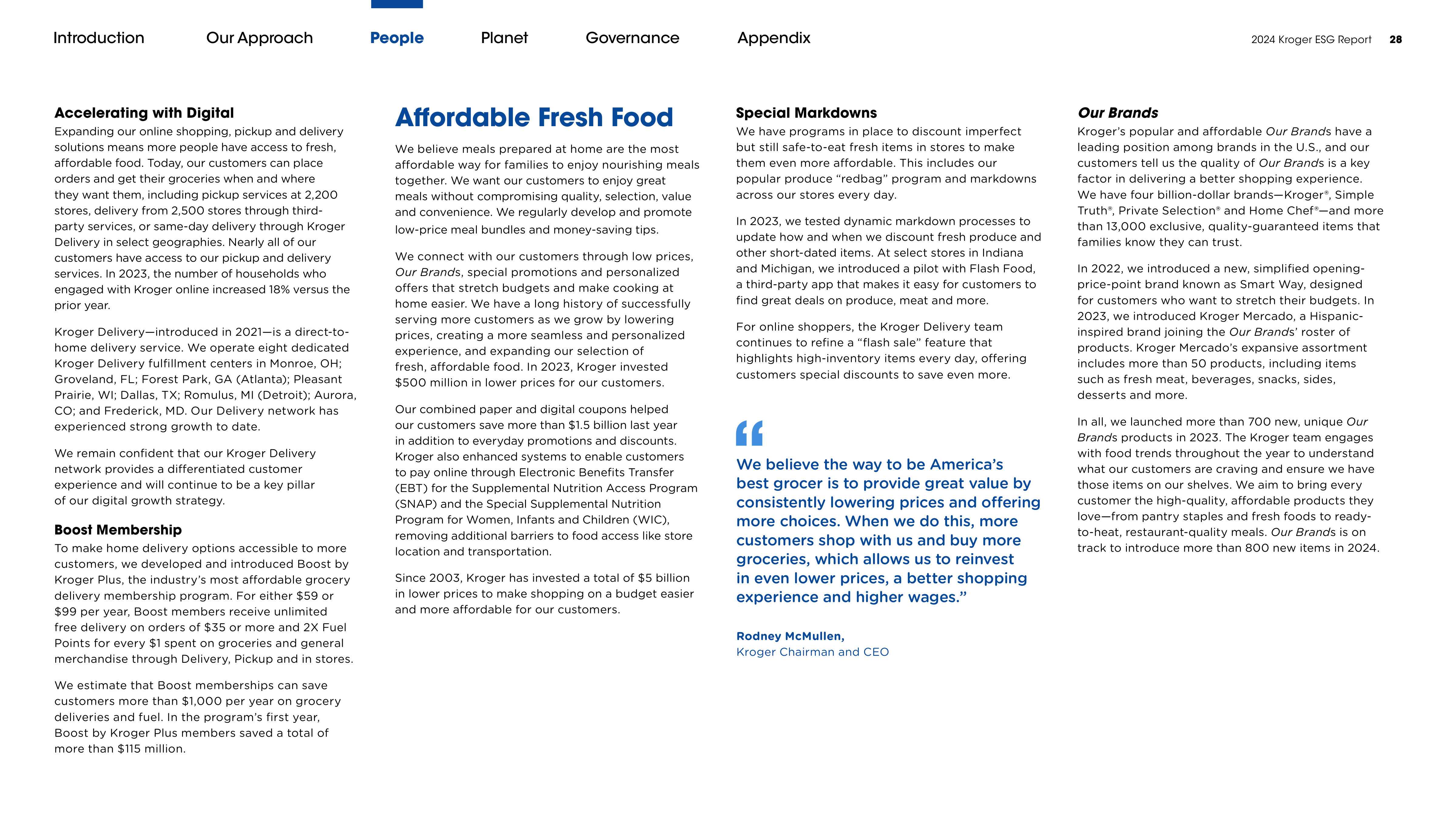 Kroger ESG Report — page 28