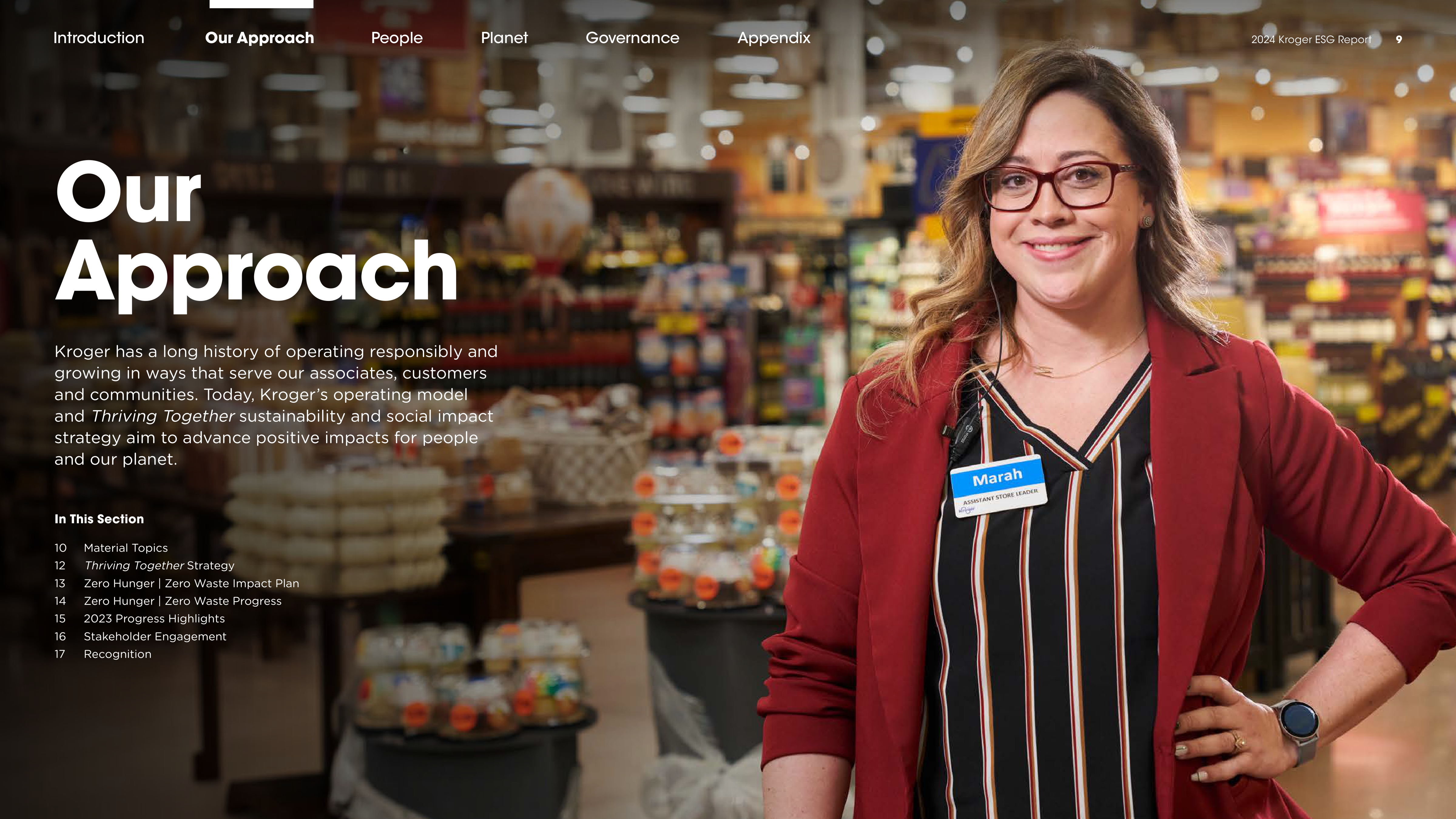 Kroger ESG Report — page 9