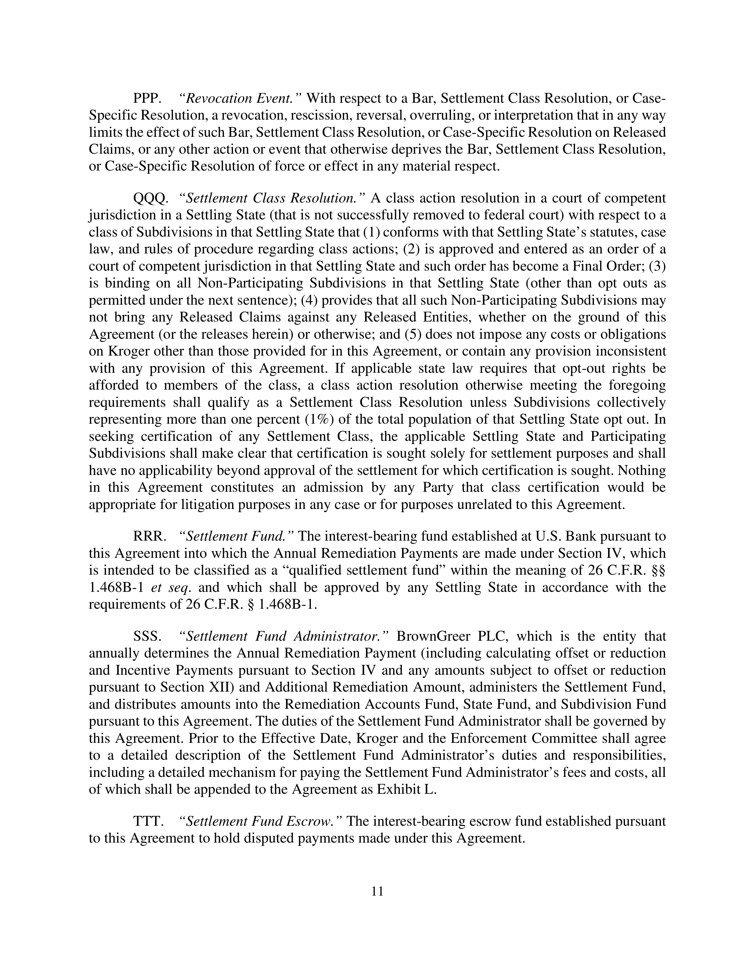 Kroger Multistate Settlement Agreement — page 10