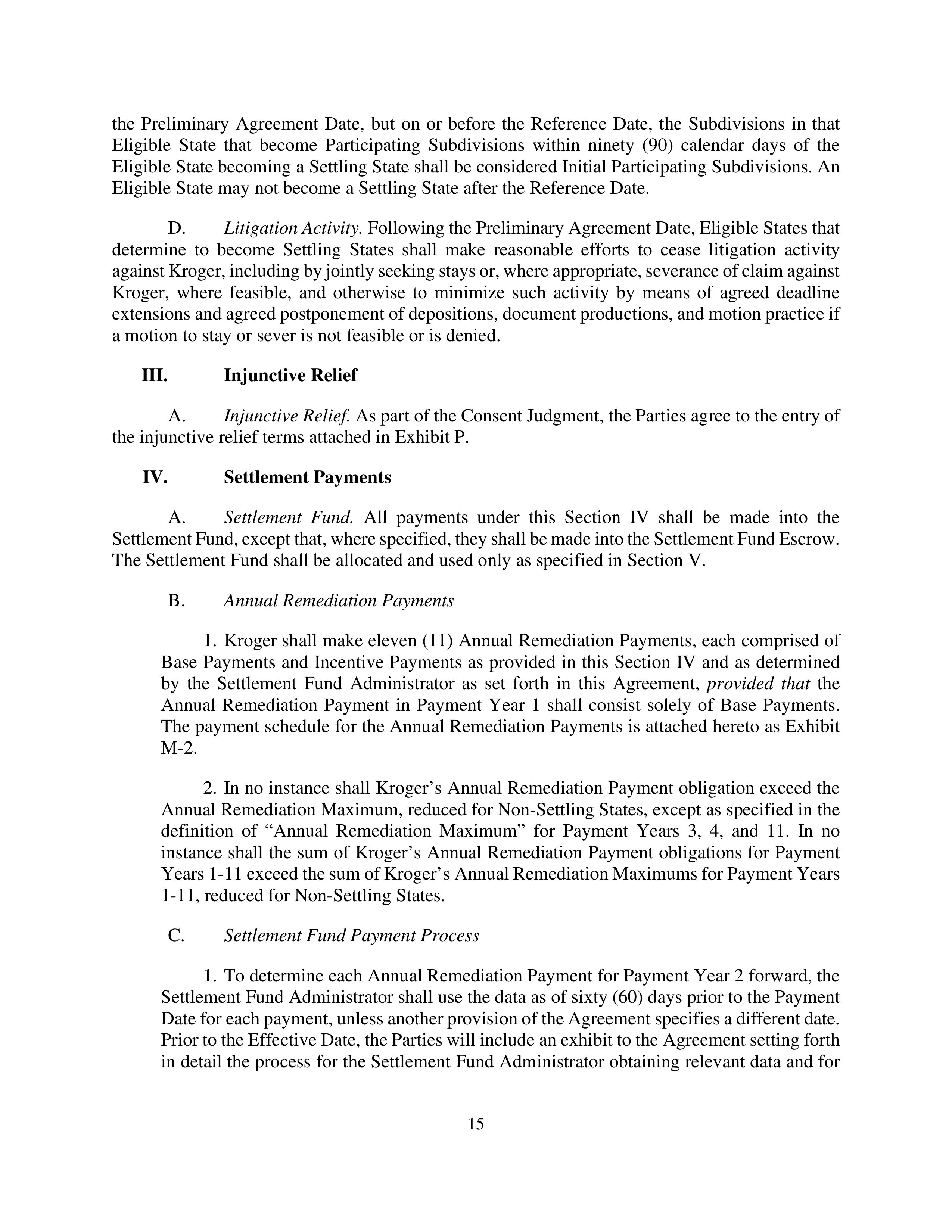 Kroger Multistate Settlement Agreement — page 14