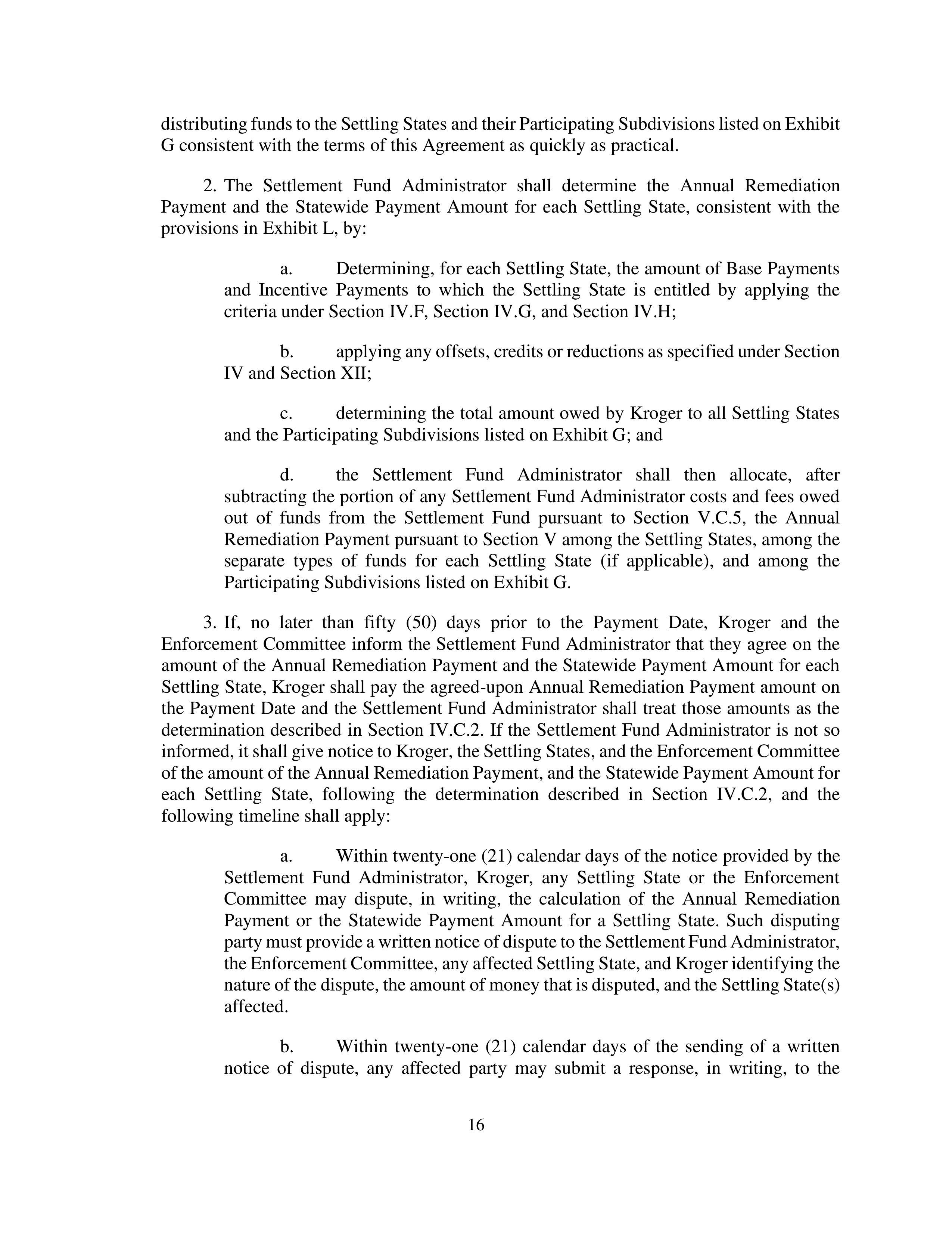 Kroger Multistate Settlement Agreement — page 15