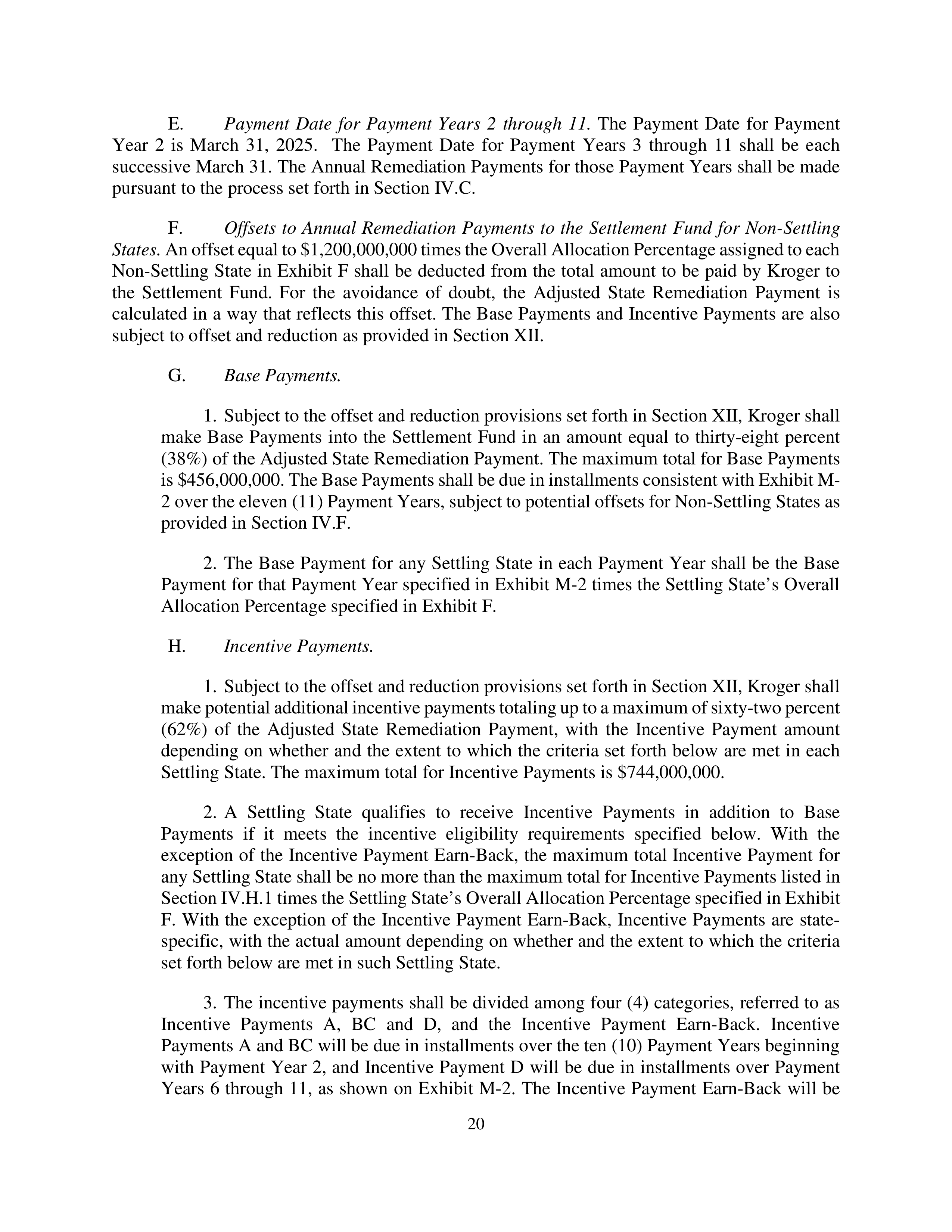 Kroger Multistate Settlement Agreement — page 19