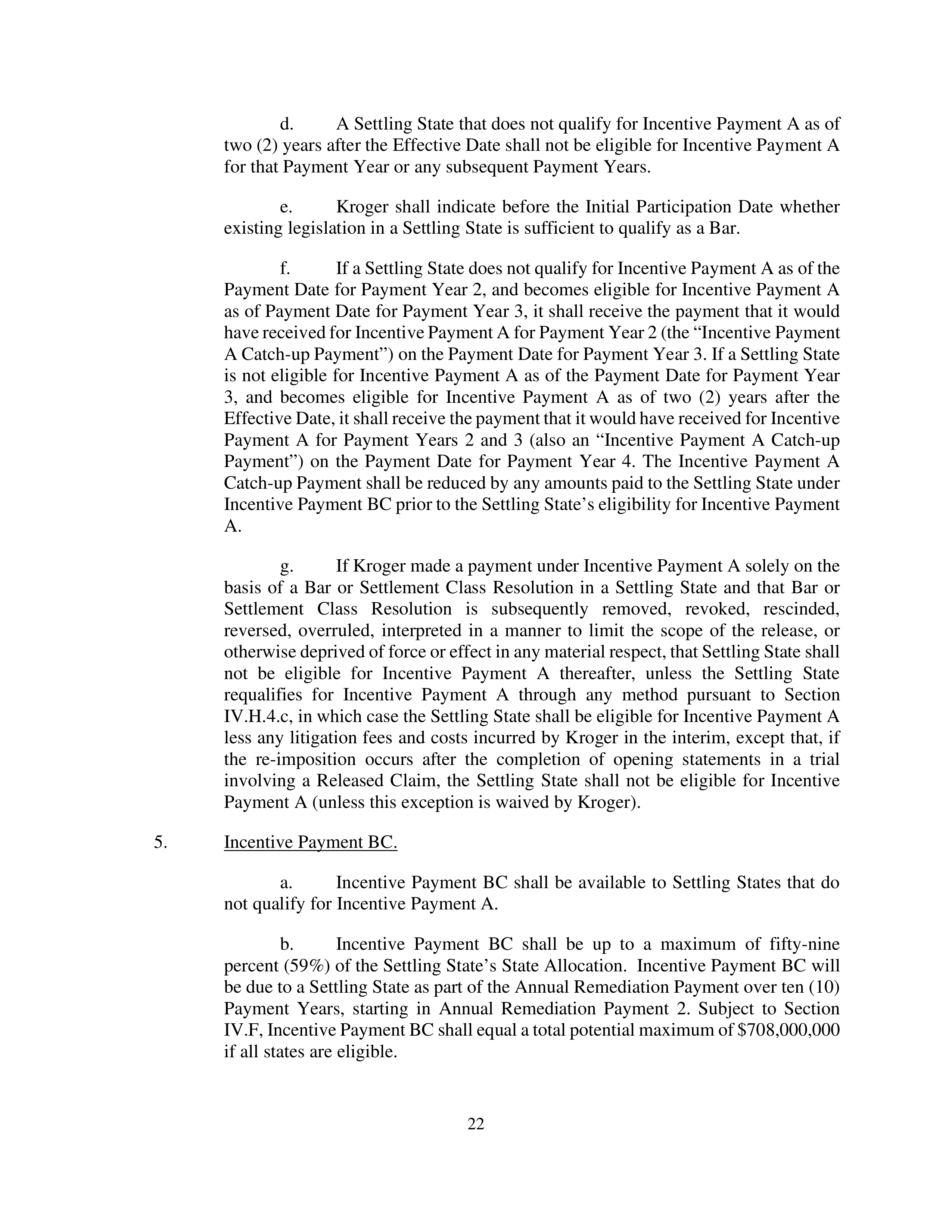 Kroger Multistate Settlement Agreement — page 21