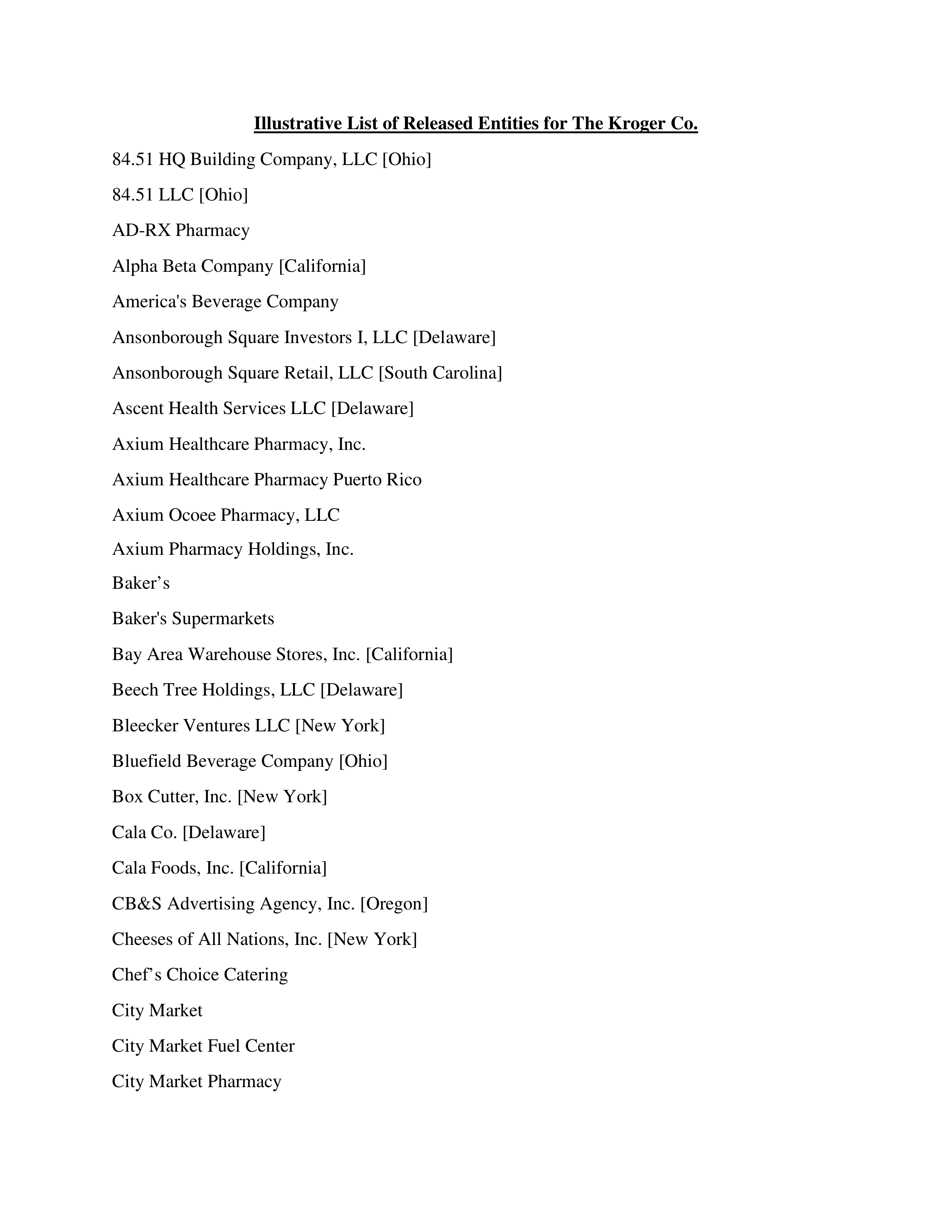 Kroger Multistate Settlement Agreement — page 339