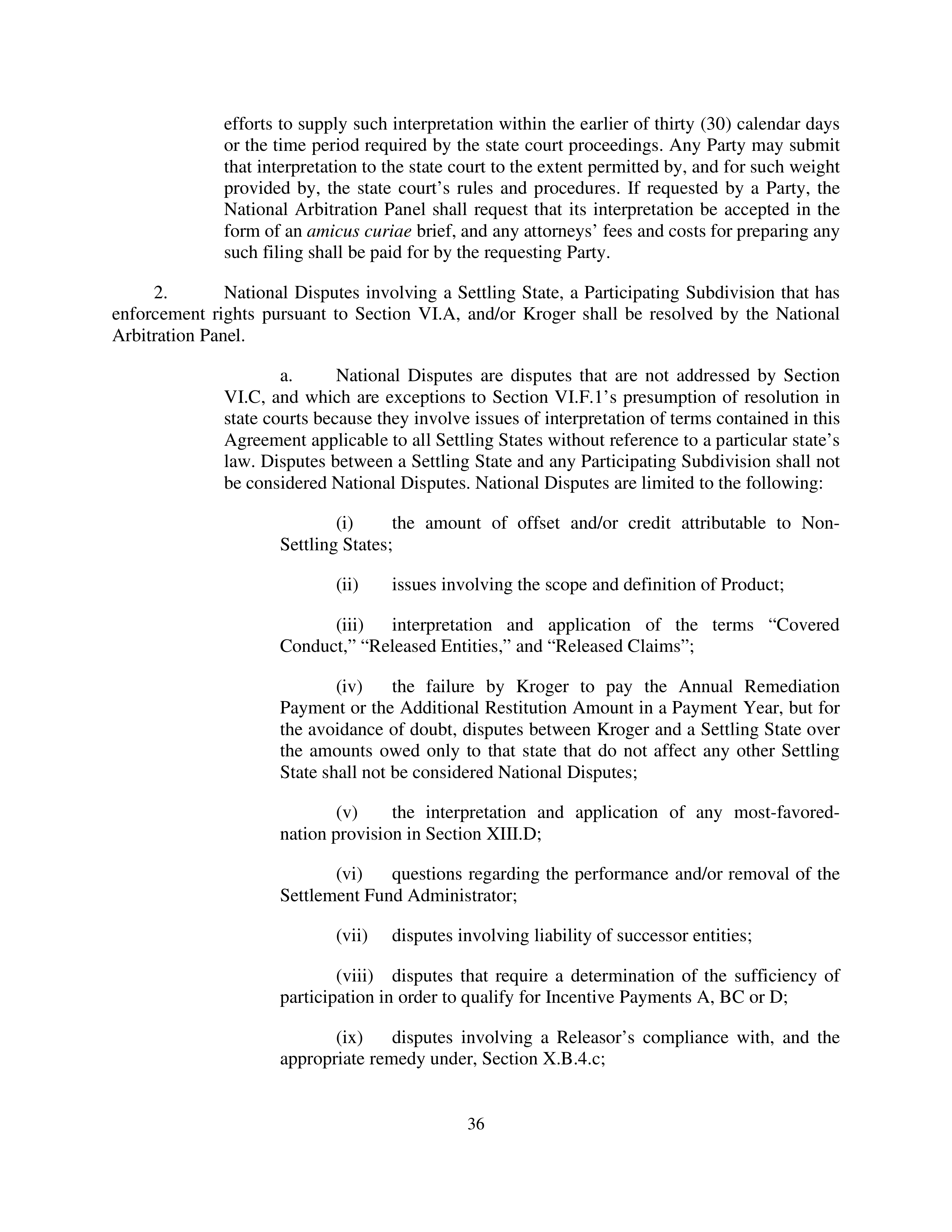 Kroger Multistate Settlement Agreement — page 35