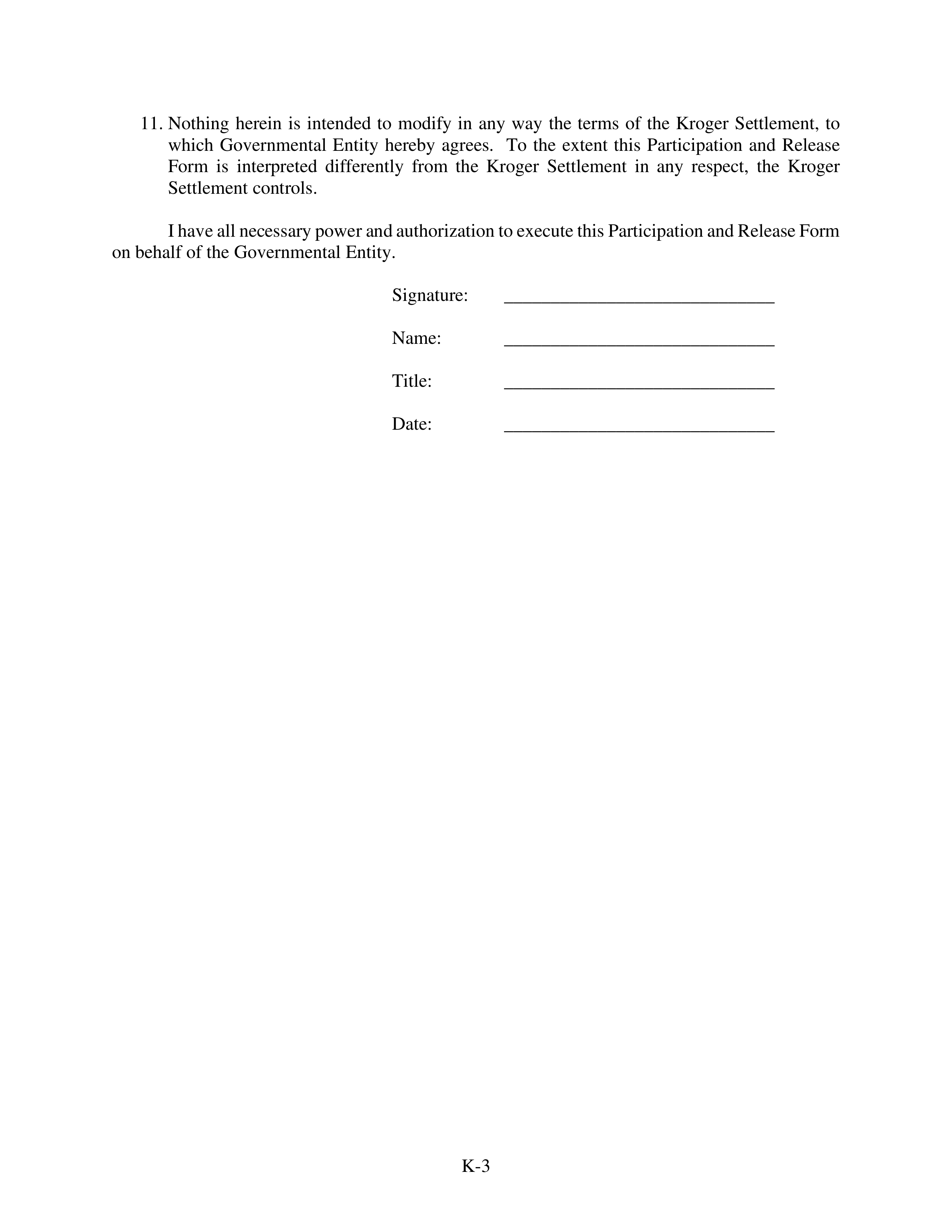 Kroger Multistate Settlement Agreement — page 353
