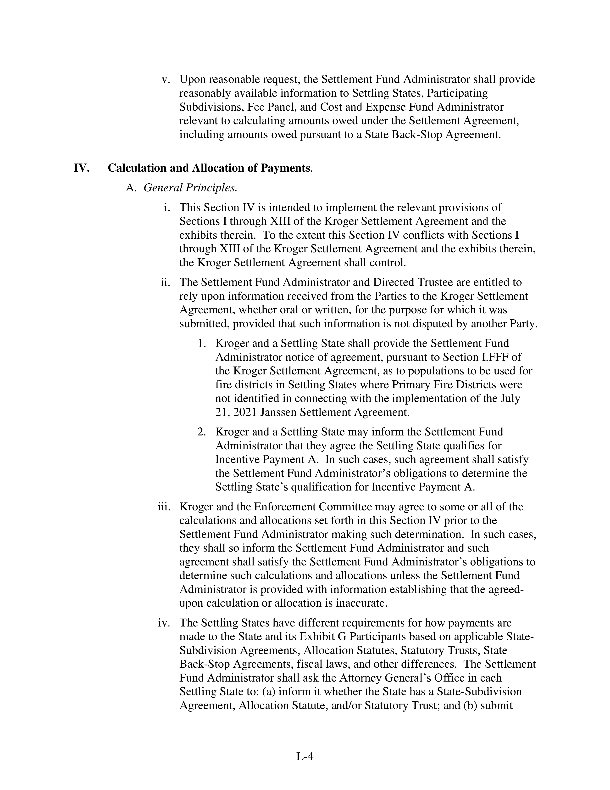 Kroger Multistate Settlement Agreement — page 357