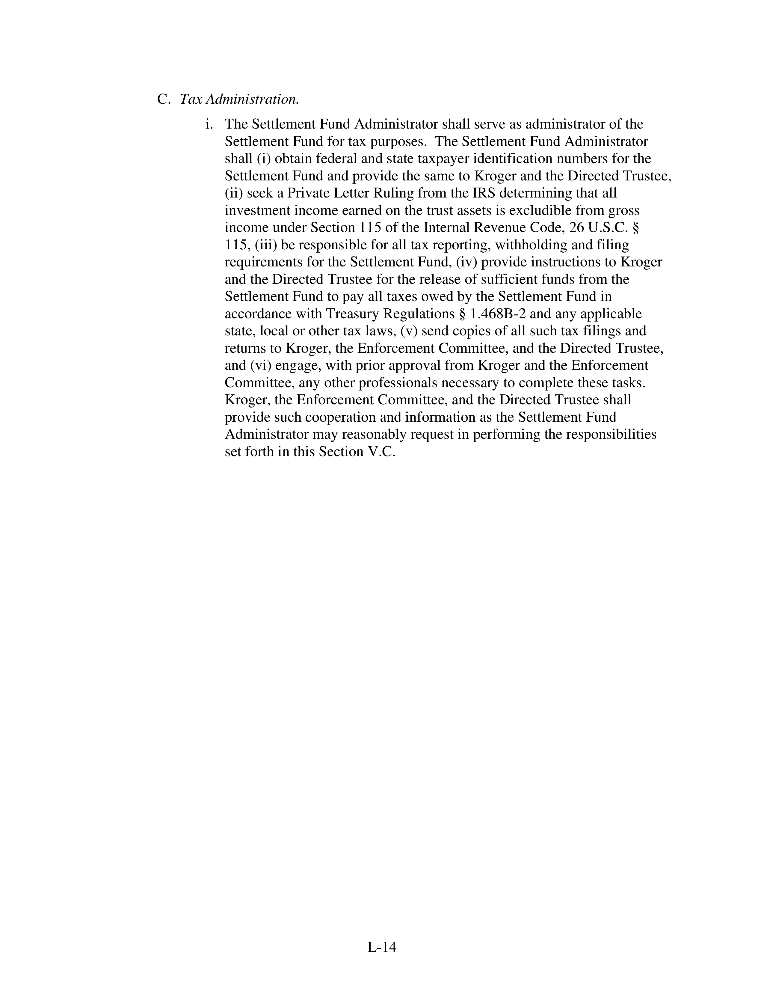 Kroger Multistate Settlement Agreement — page 367
