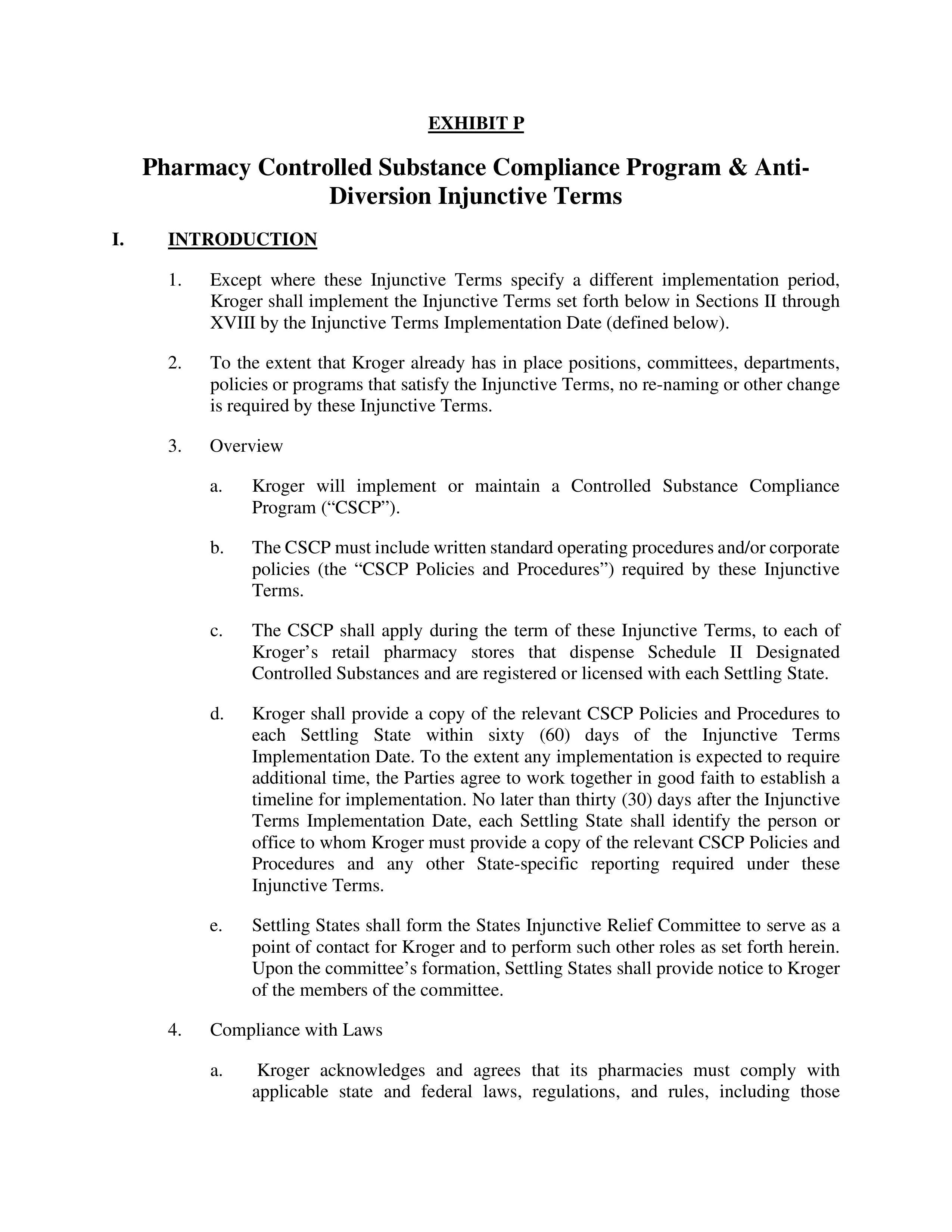 Kroger Multistate Settlement Agreement — page 376