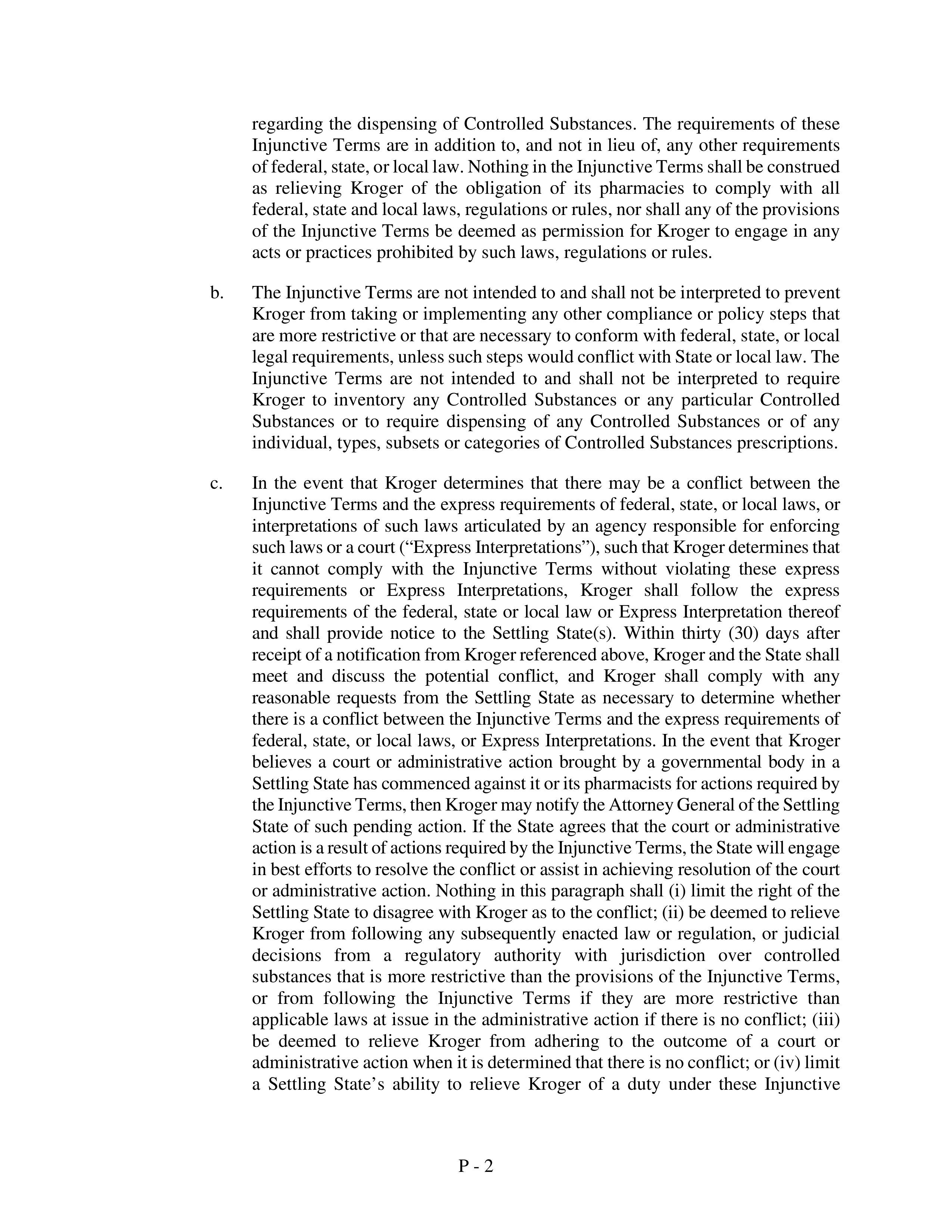 Kroger Multistate Settlement Agreement — page 377