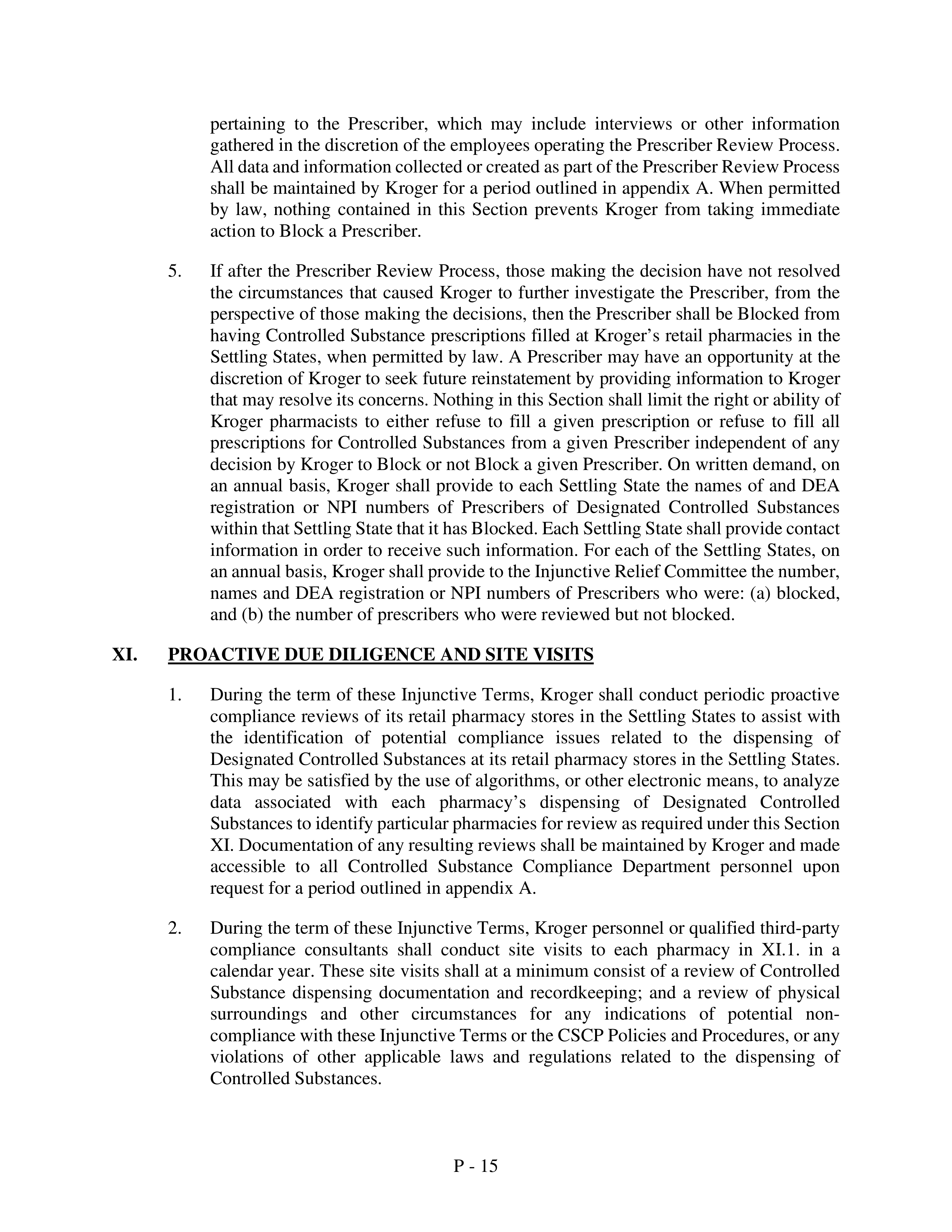 Kroger Multistate Settlement Agreement — page 390