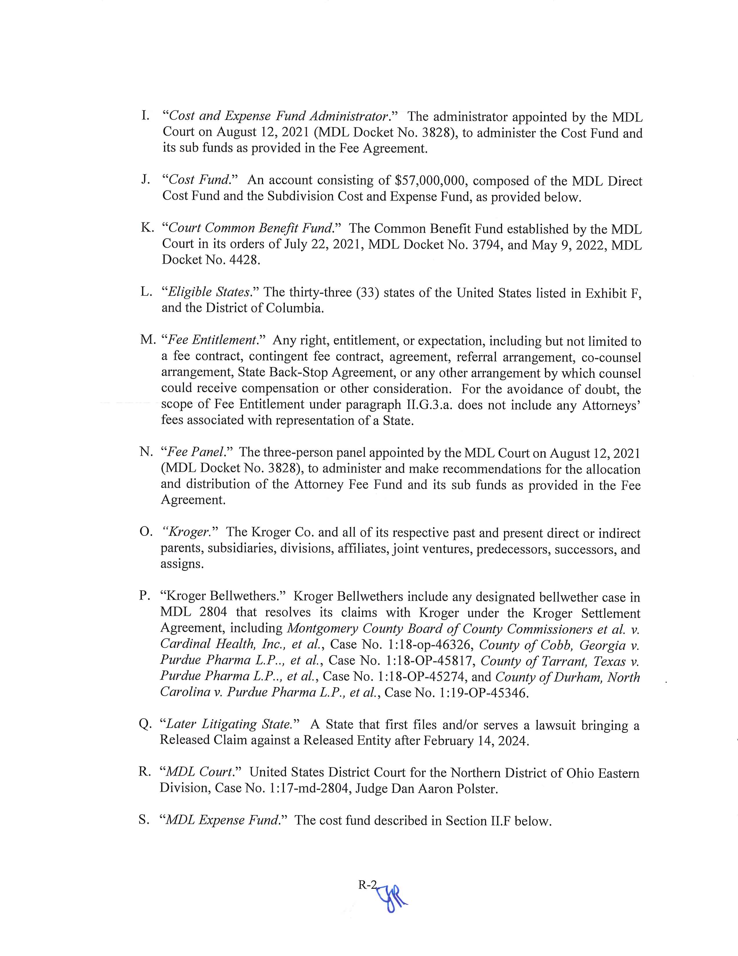 Kroger Multistate Settlement Agreement — page 399