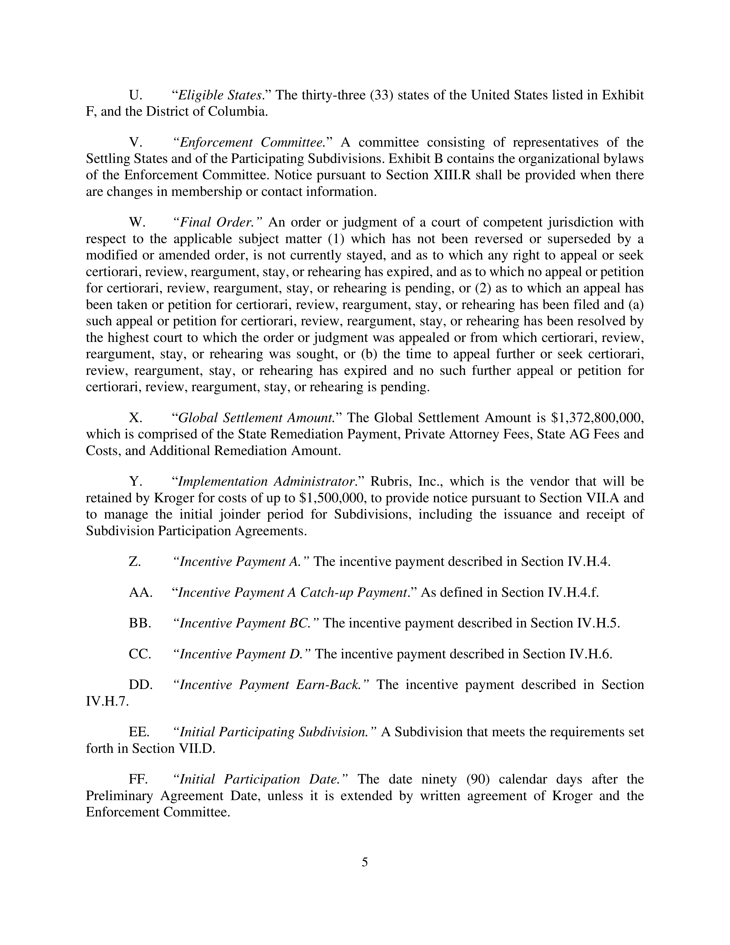 Kroger Multistate Settlement Agreement — page 4