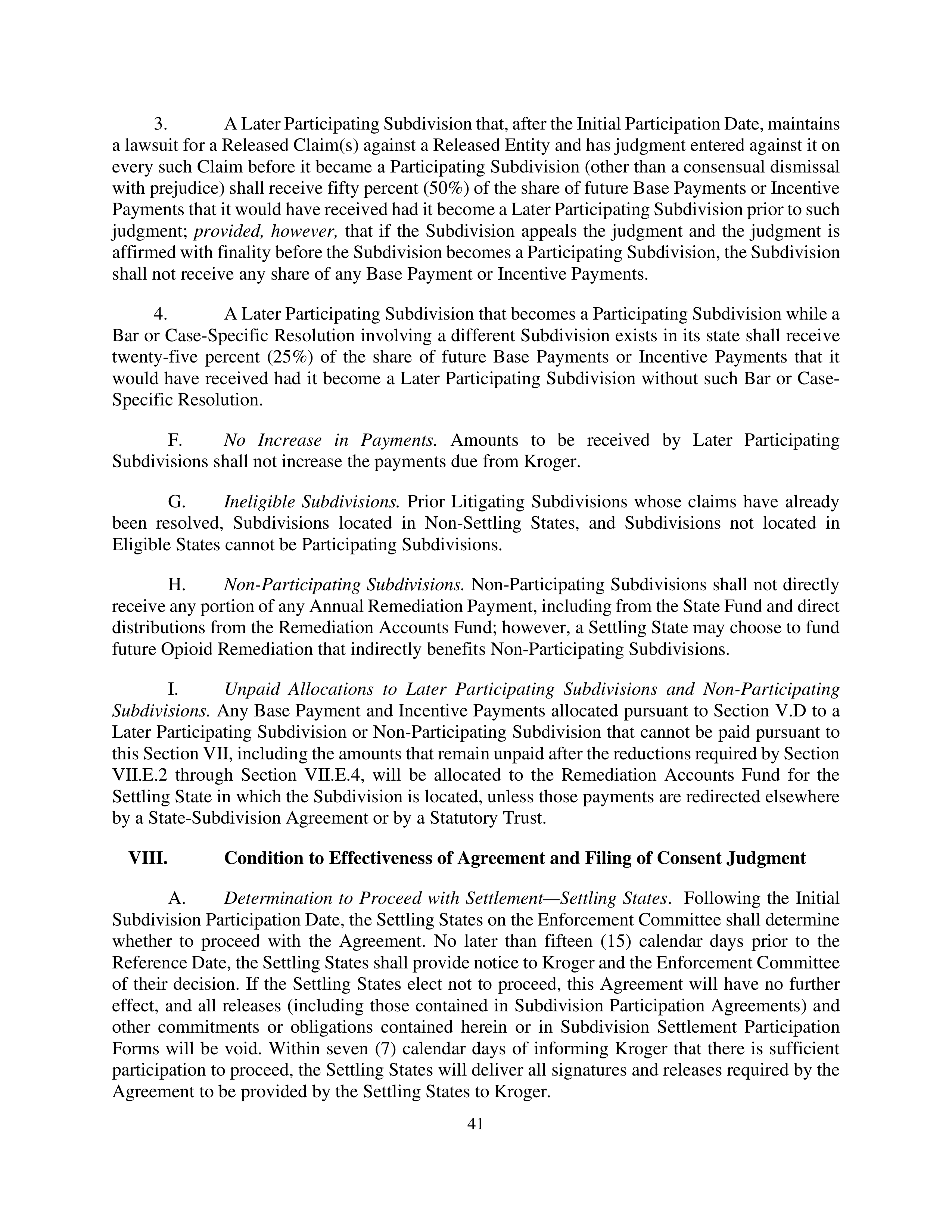 Kroger Multistate Settlement Agreement — page 40