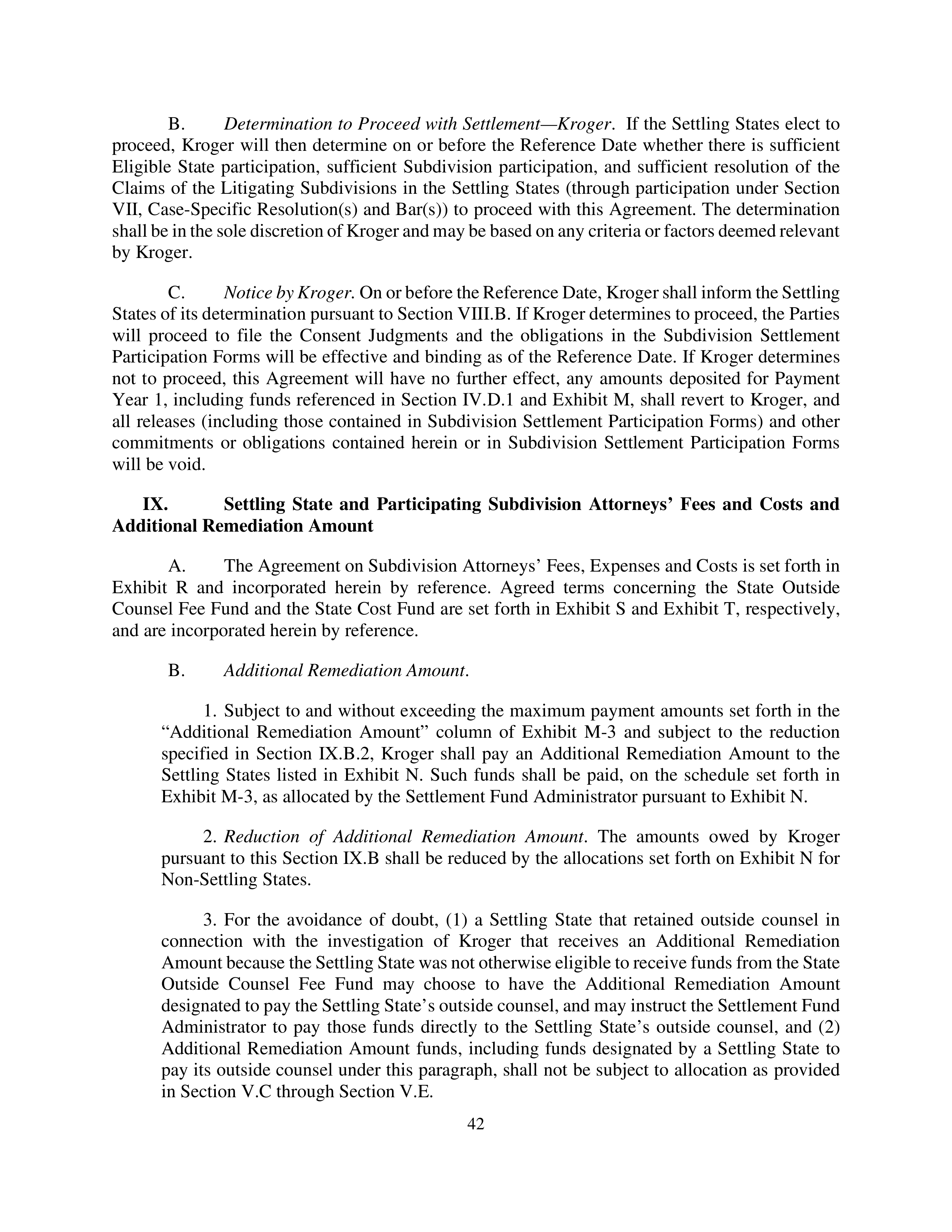 Kroger Multistate Settlement Agreement — page 41