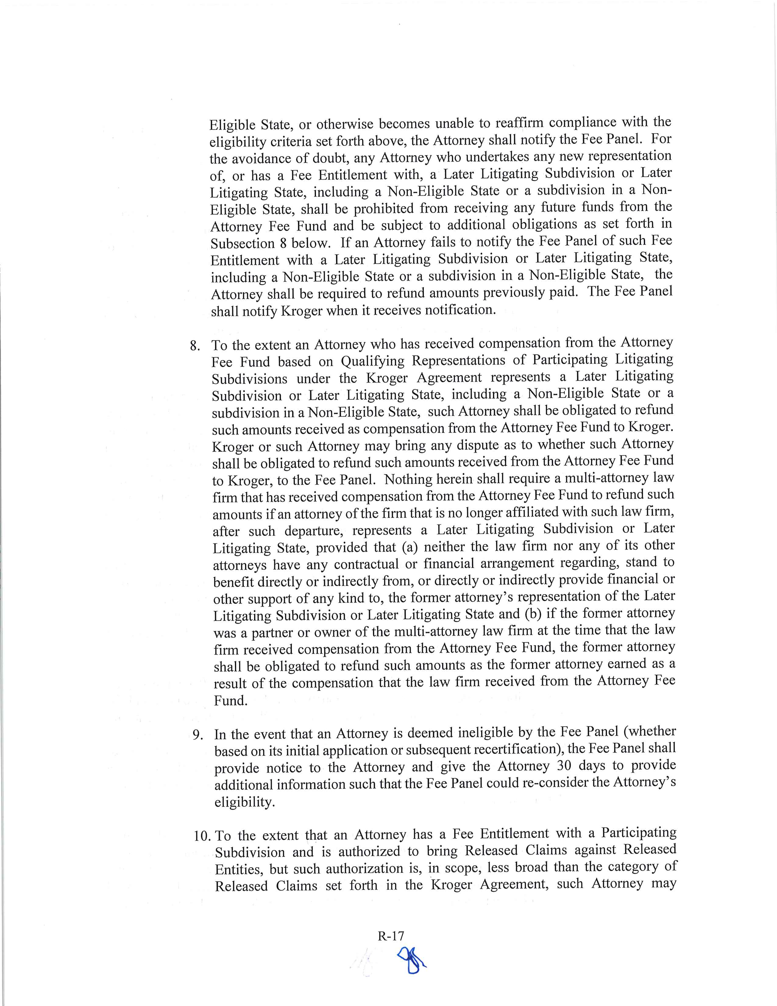 Kroger Multistate Settlement Agreement — page 414