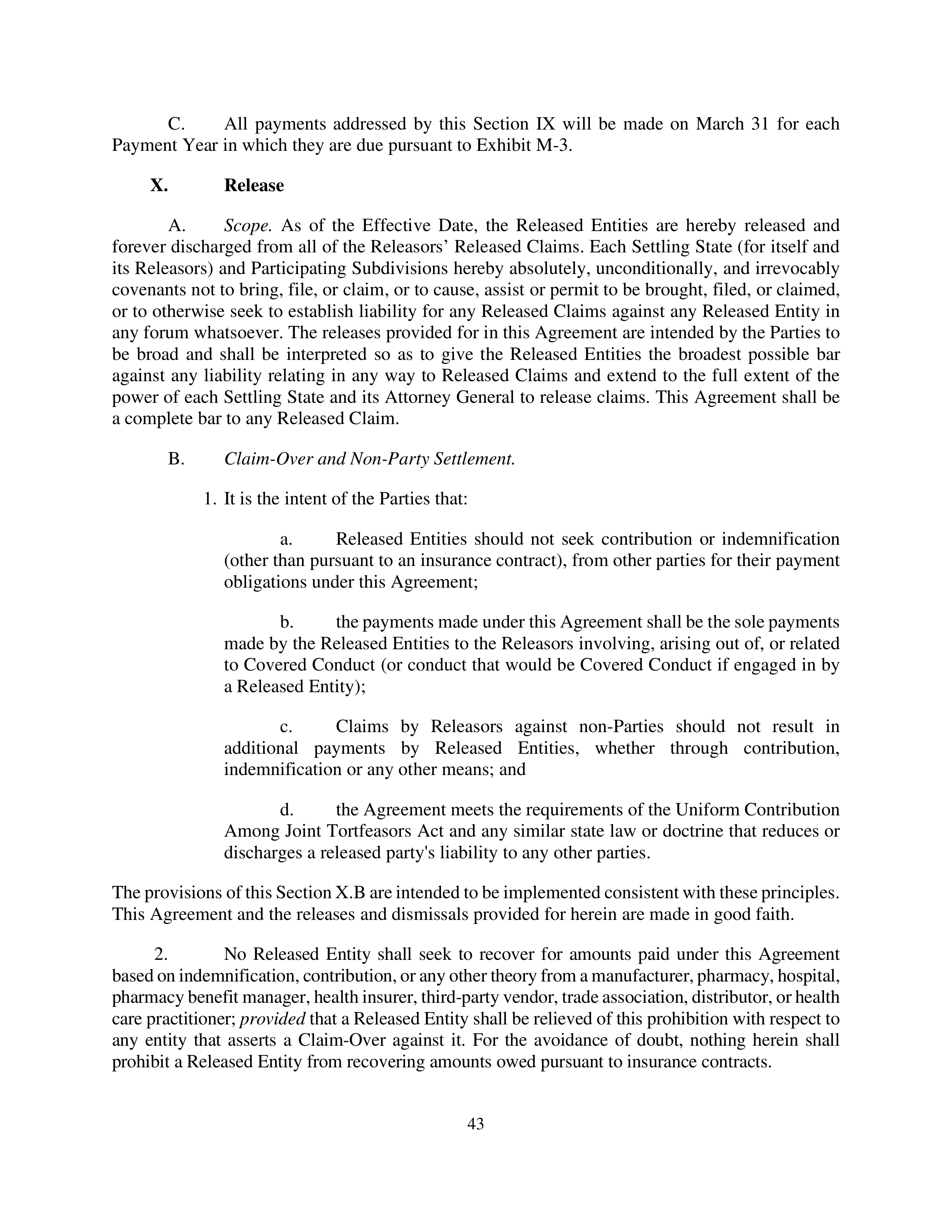Kroger Multistate Settlement Agreement — page 42