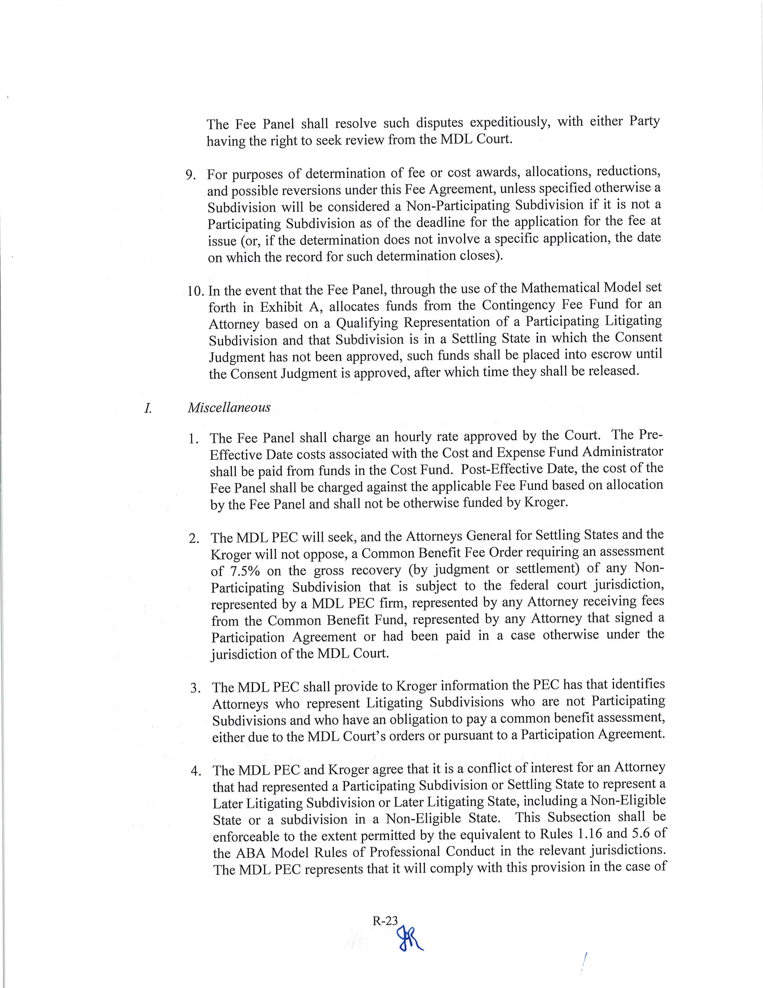 Kroger Multistate Settlement Agreement — page 420